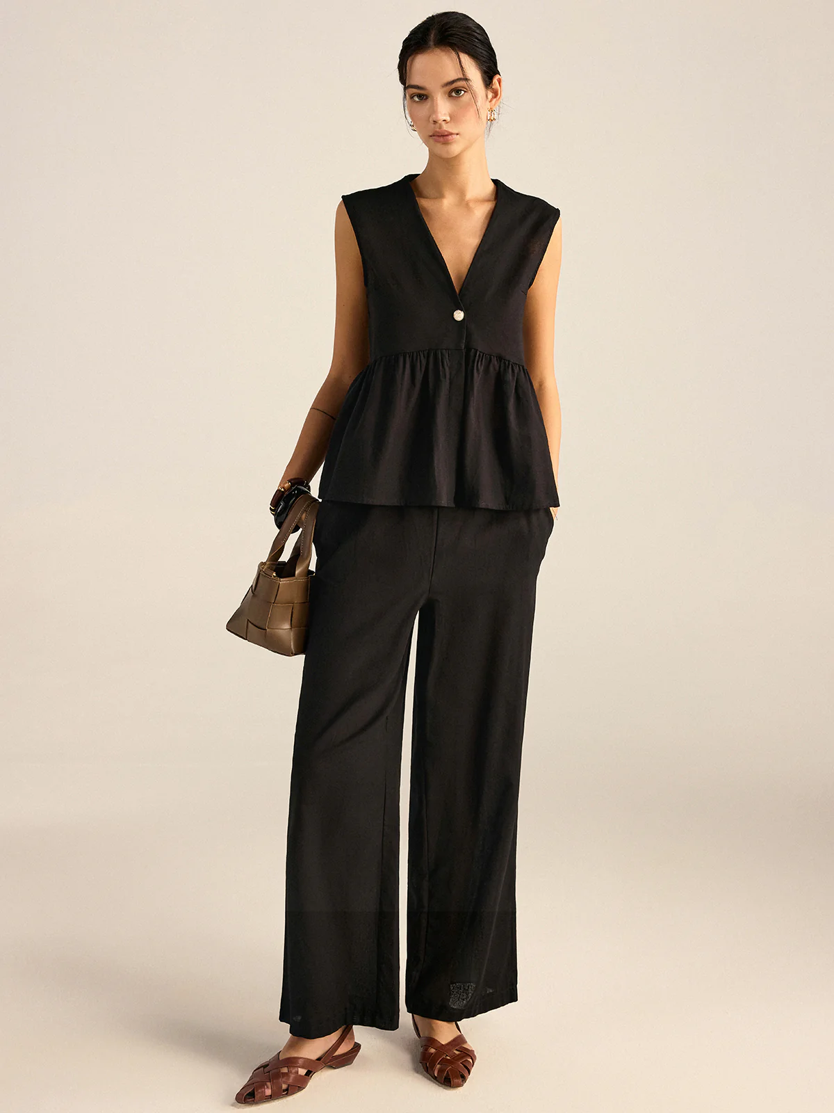 Ruffled Vest Pants Set - Image 2