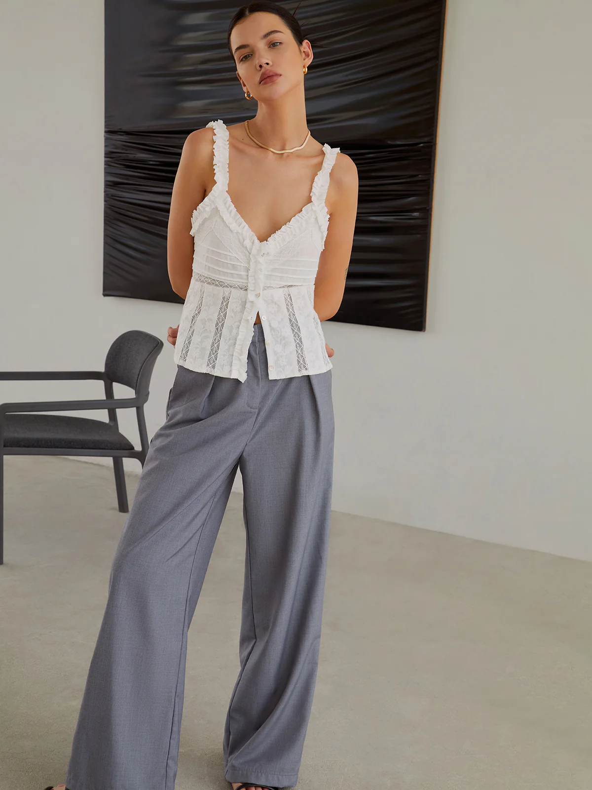 Sacred Dream Ruffle Fly Away Top - Image 4