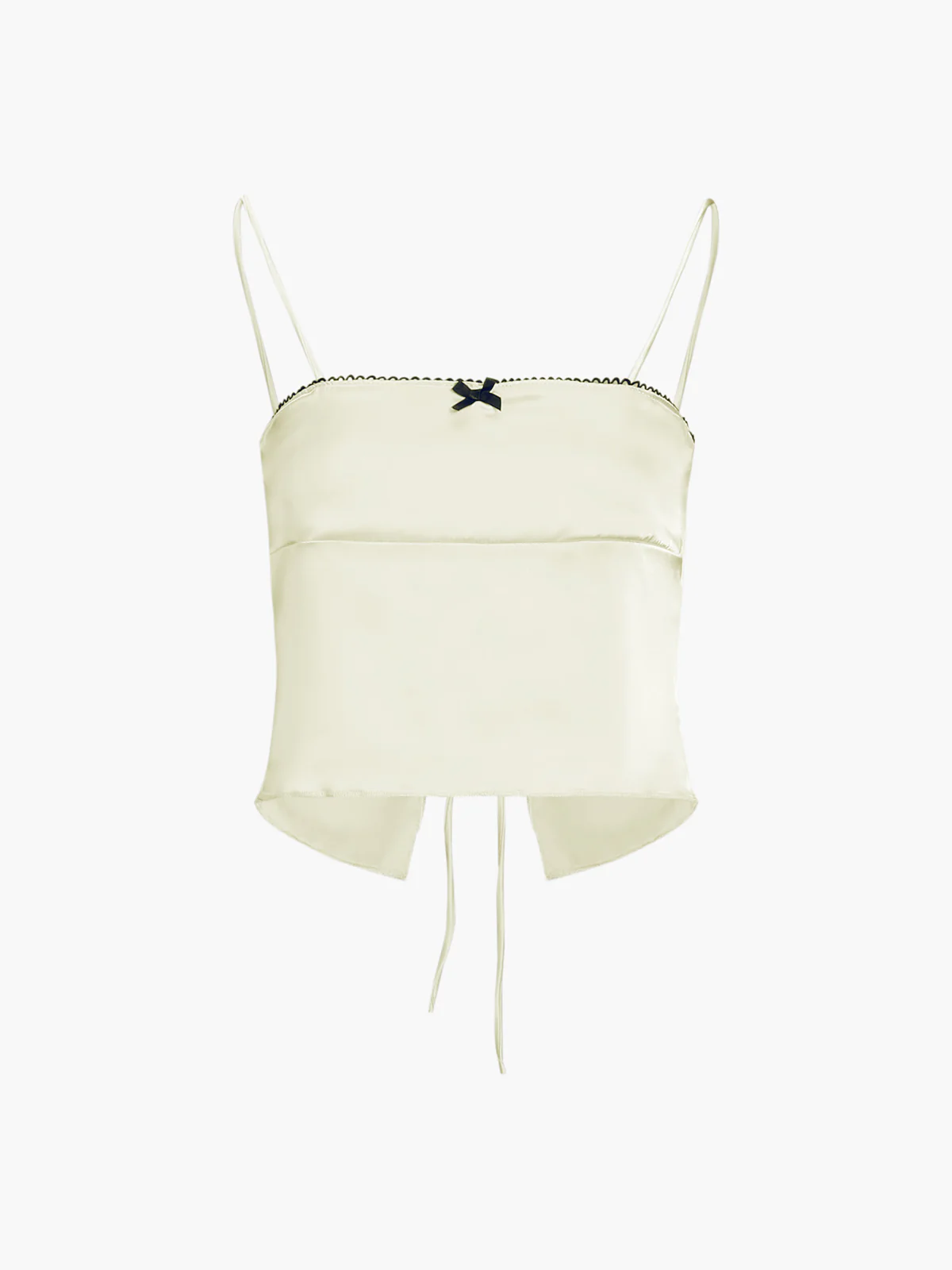 Satin Bow Decor Cami Top - Image 2