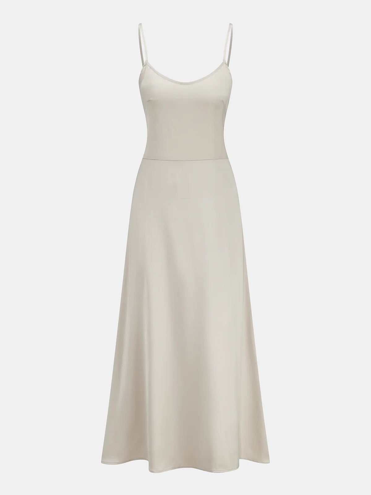 Satin Cami Dress & Lace Vest Two-Piece Set - Image 3