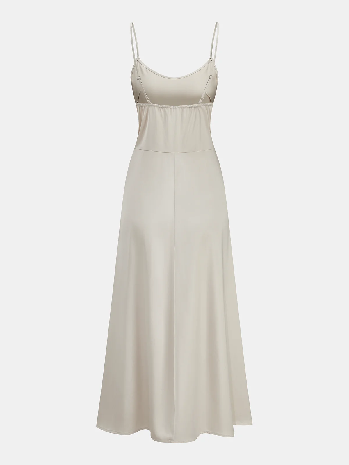 Satin Cami Dress & Lace Vest Two-Piece Set - Image 4