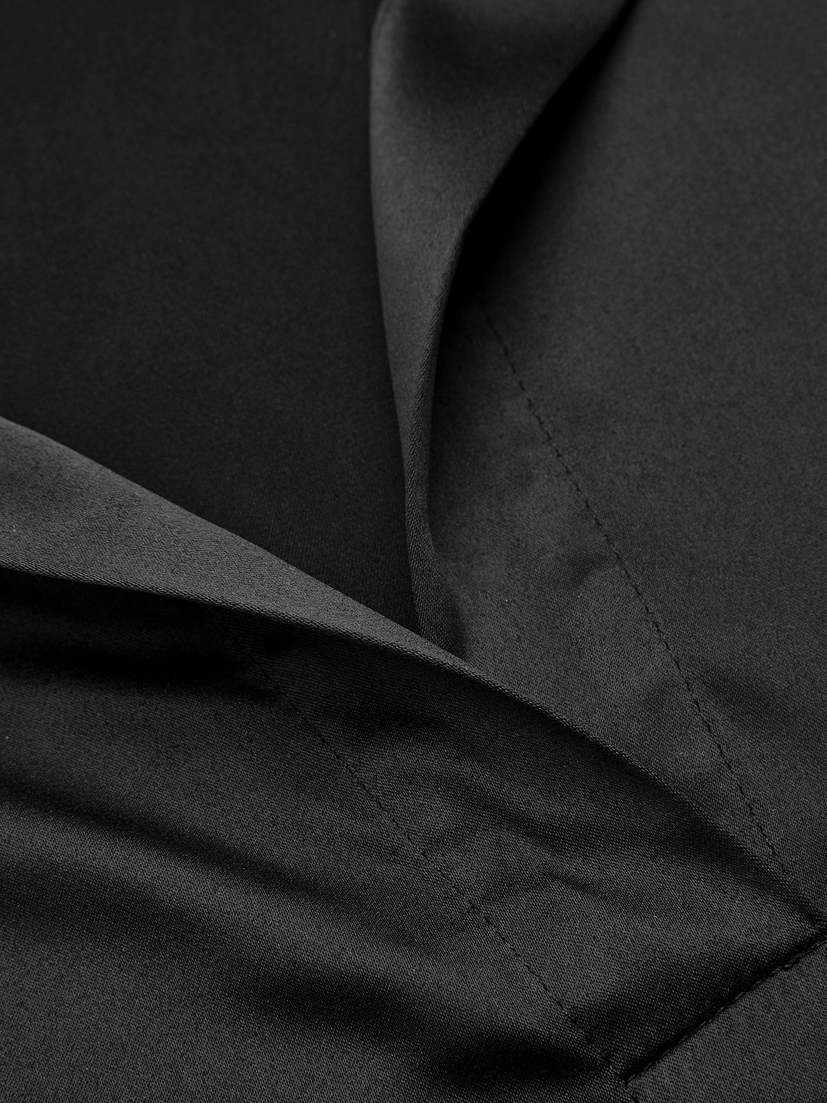 Satin Collared Lantern-Sleeve Blouse - Image 5