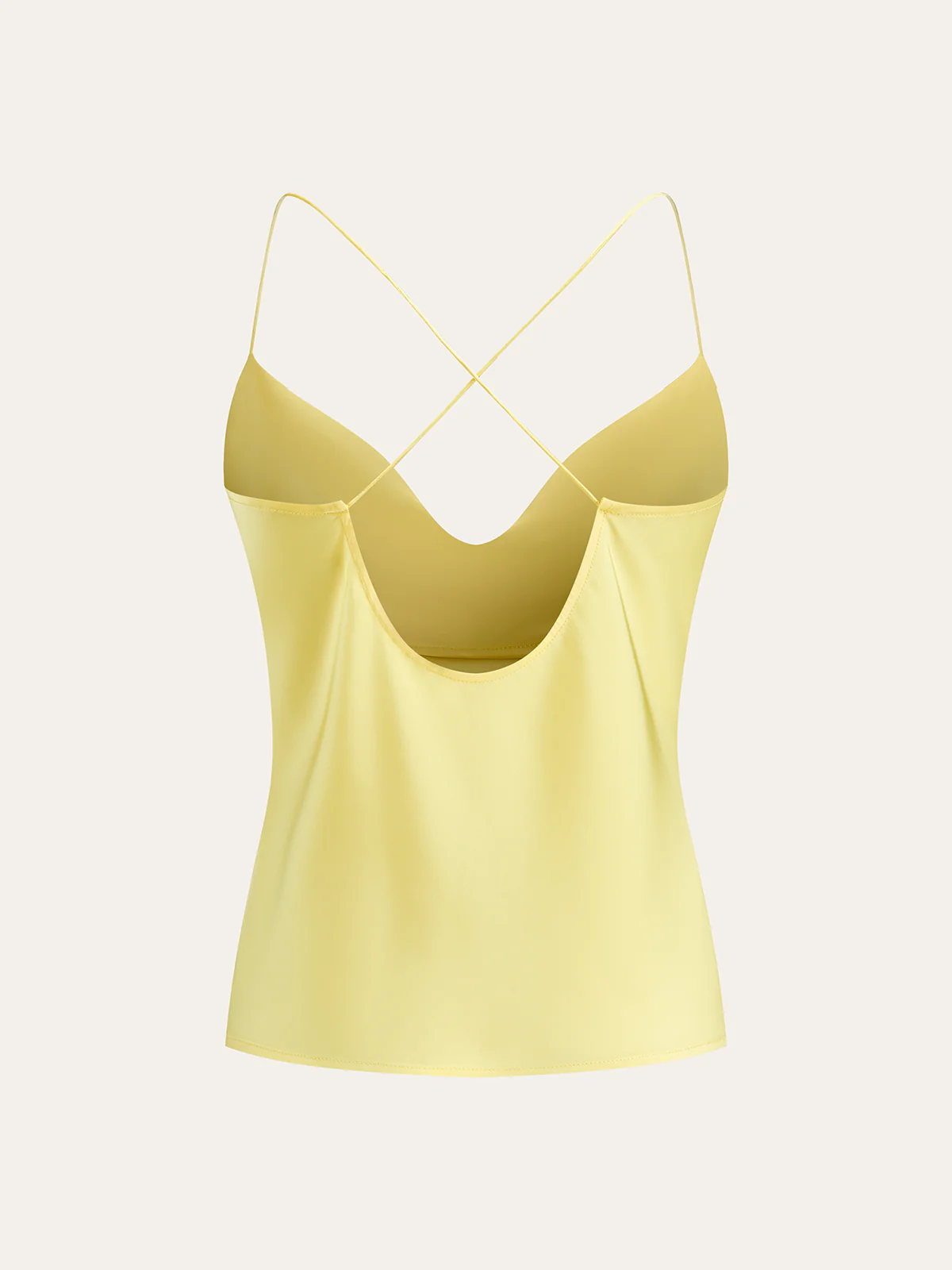 Satin Cowl Neck Cami with Crisscross Back - Image 2
