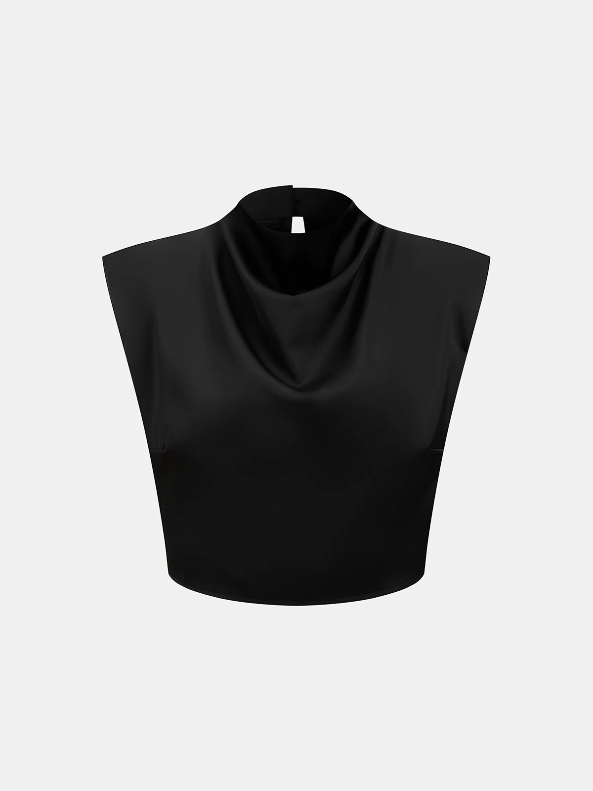 Satin Cowl-Neck Top & High-Waisted Skirt Set - Image 2