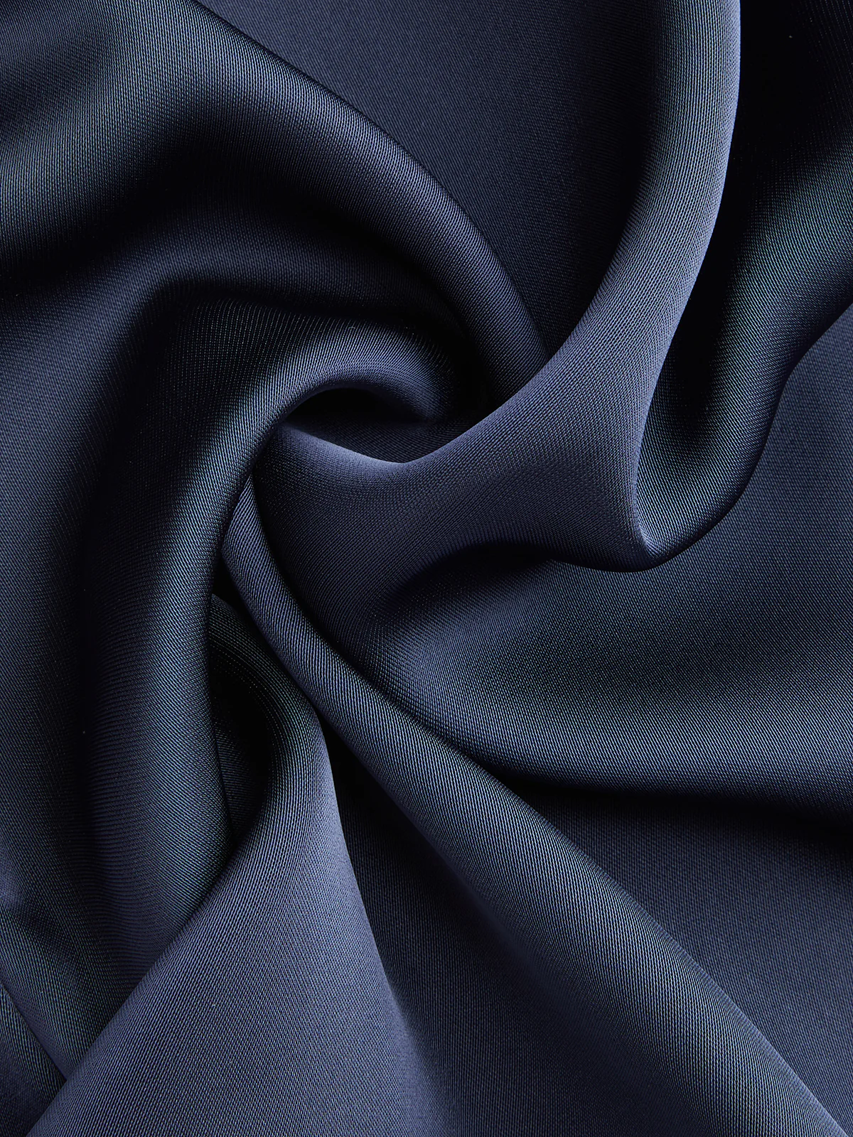 Satin Draped Mock Neck Blouse - Image 3