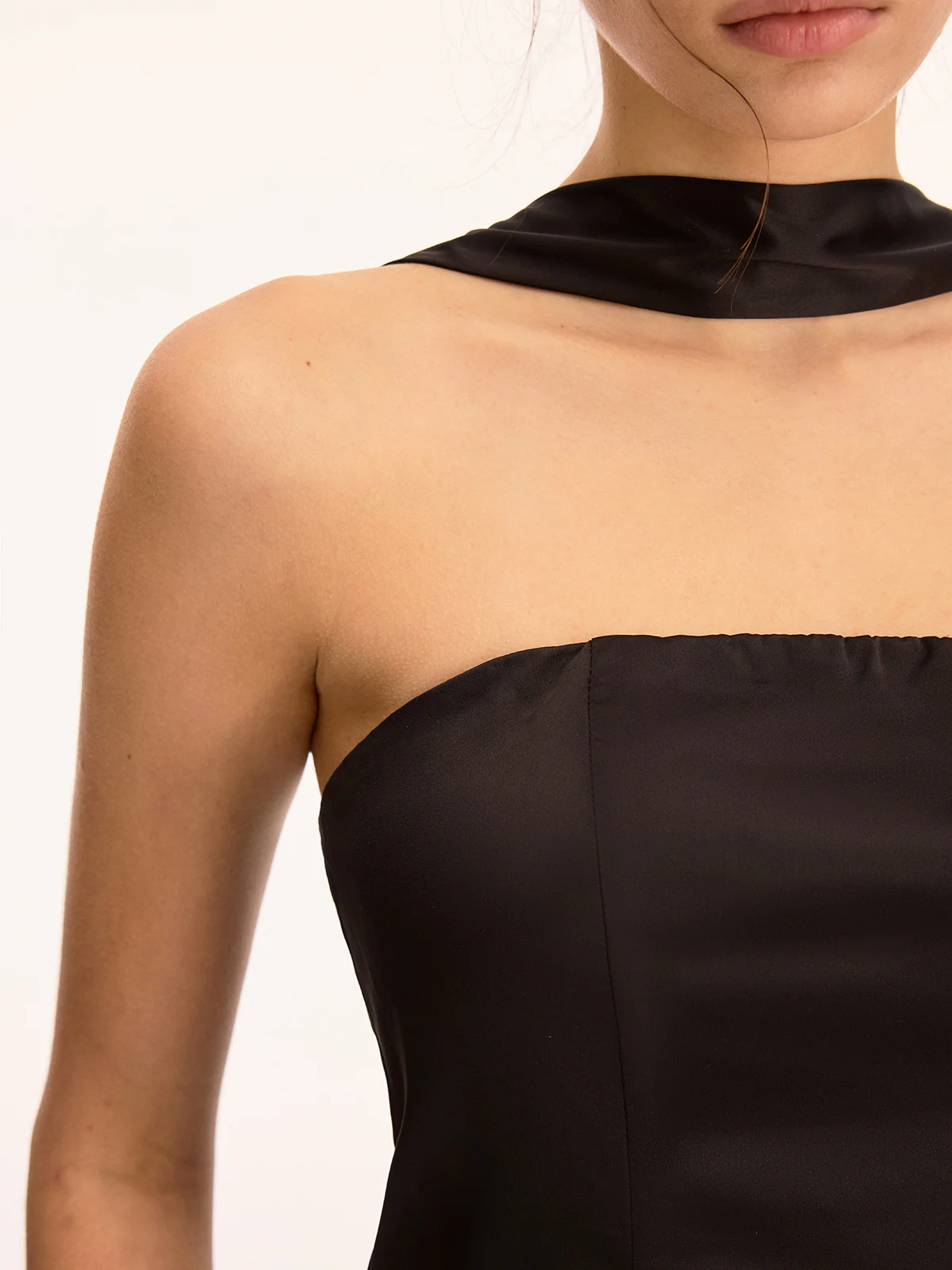 Satin Halter Neck Top & Mini Skirt Set - Image 4