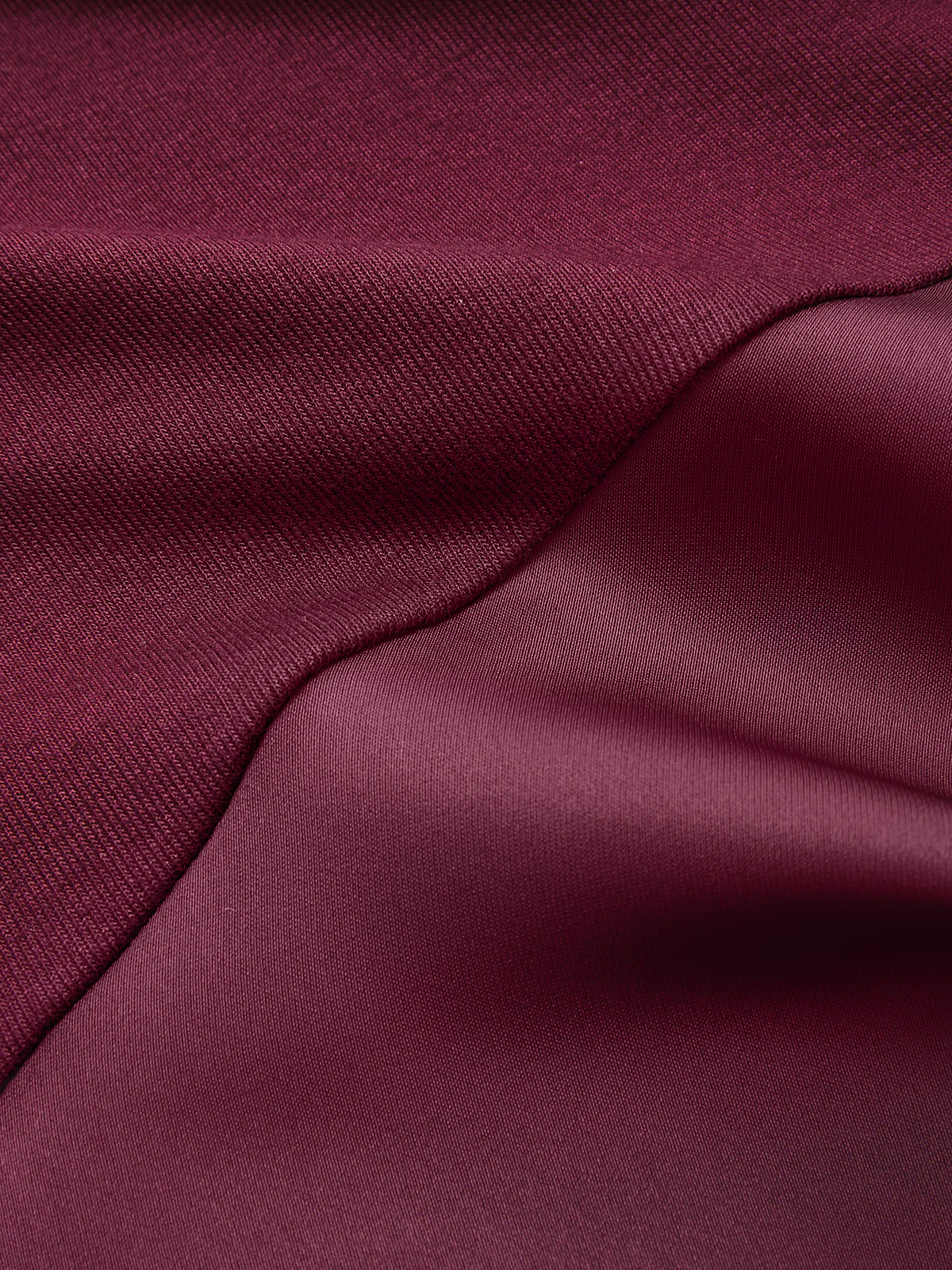 Satin Panel Long-Sleeve Fitted Mini Dress - Image 4
