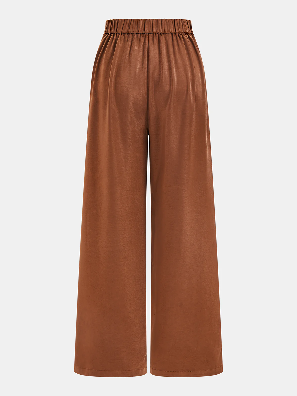 Satin Ruched Top & Wide Leg Pants Set - Image 5