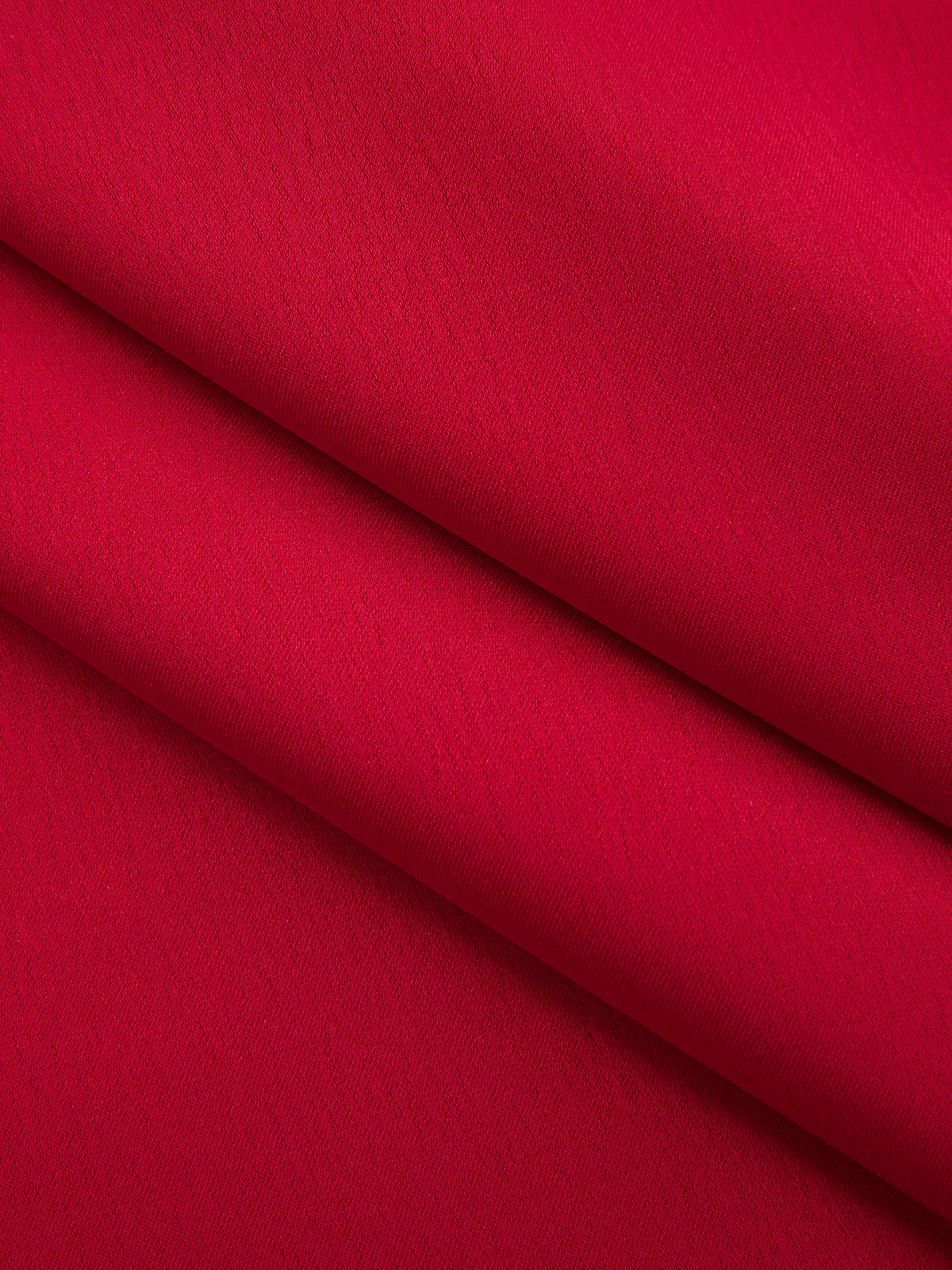 Satin Tie Neck Button Front Long Sleeve Blouse - Image 6