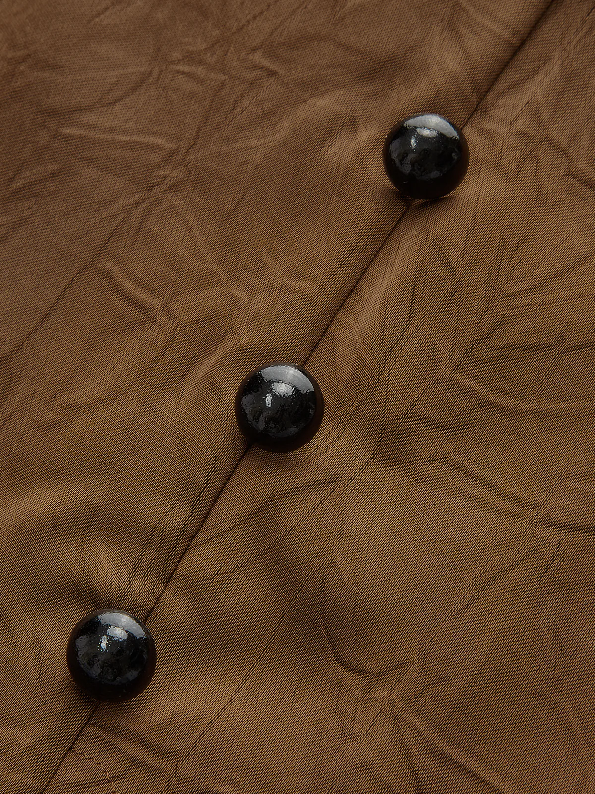 Satin V-Neck Cross-Front Blouse - Image 4