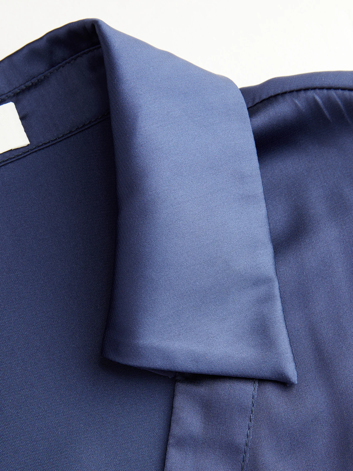 Satin Wrap Blouse with Tie-Waist - Image 5