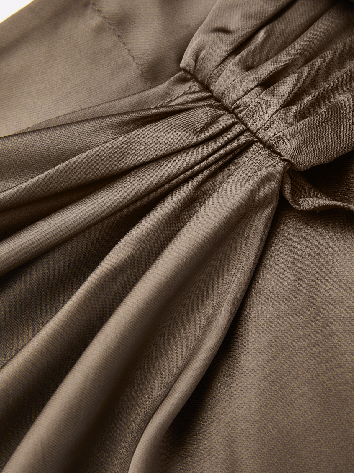 Satin Wrap-Tie Midi Skirt - Image 4