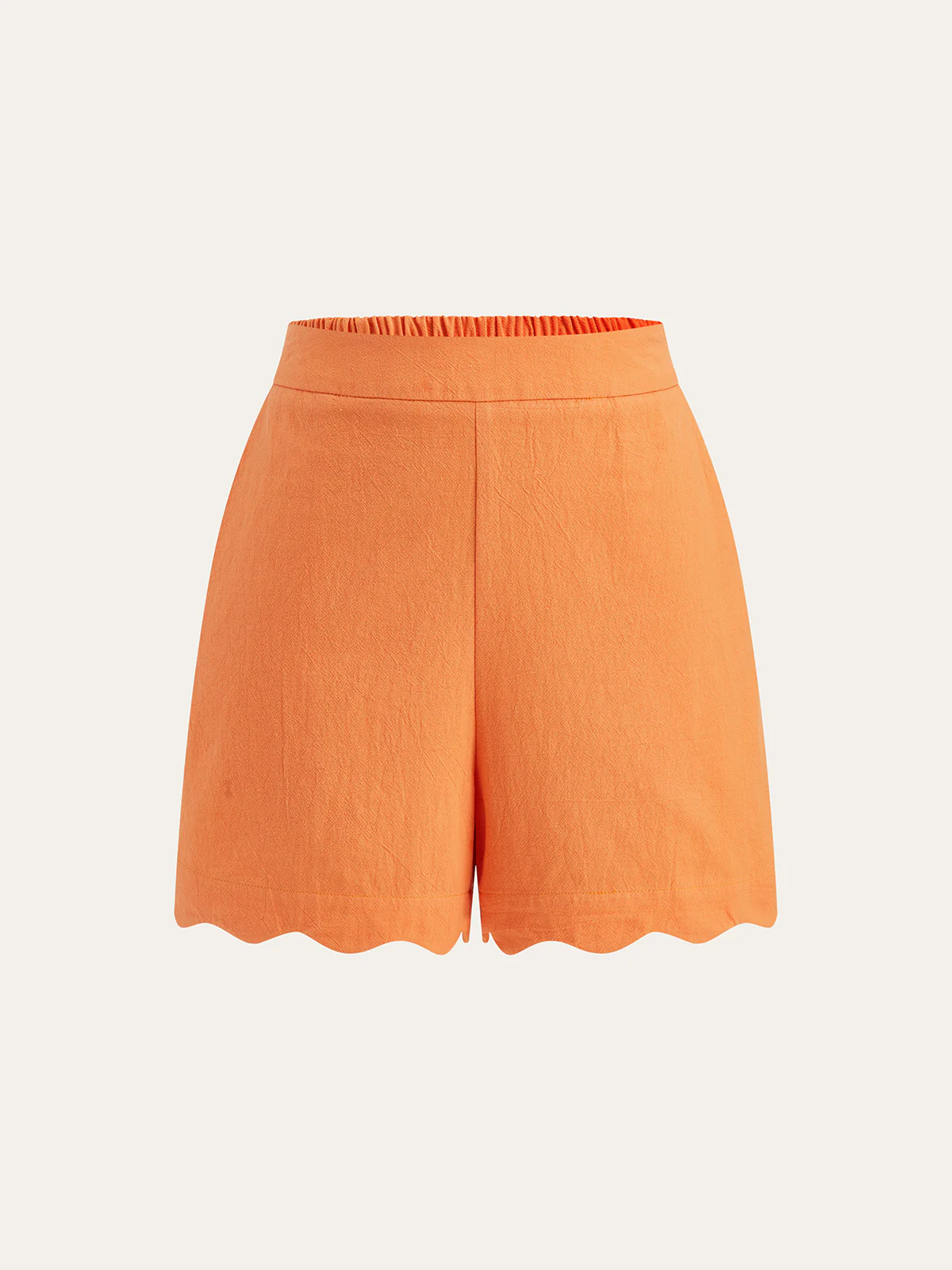 Scallop Hem Cami Top and Shorts Set - Image 4