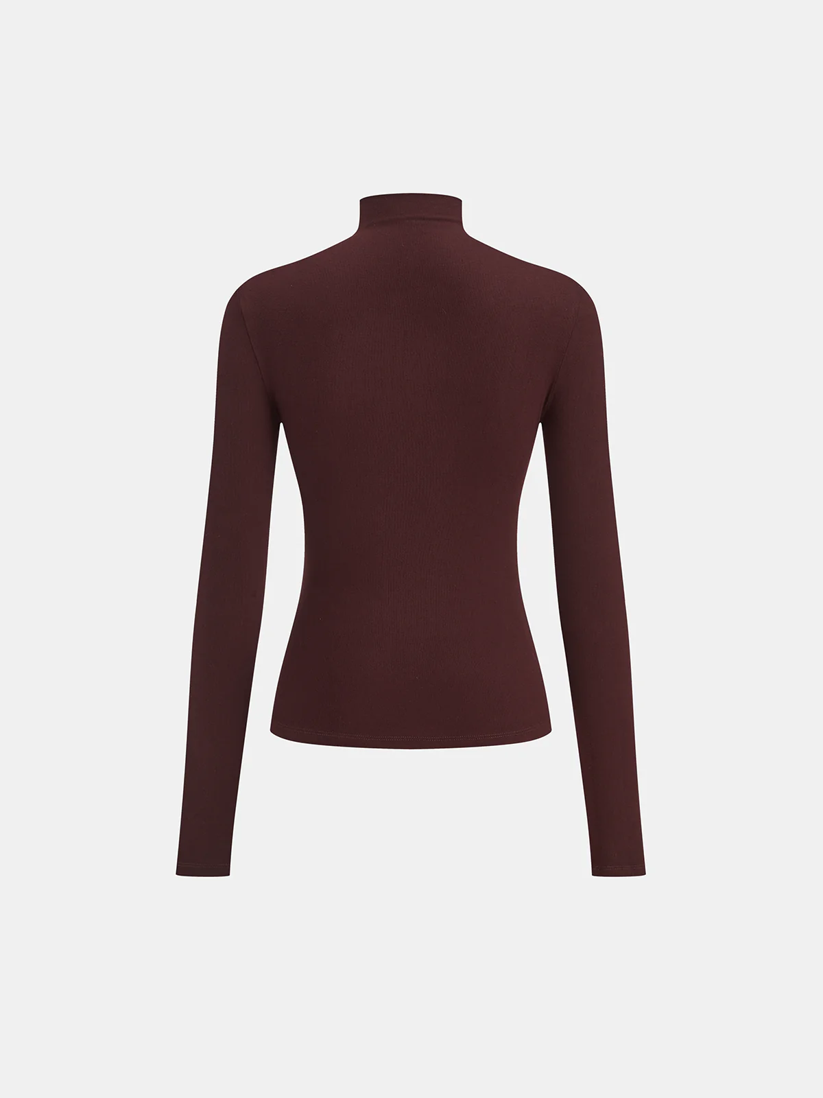Seam Detail Mock Neck Long-Sleeve T-Shirt - Image 3