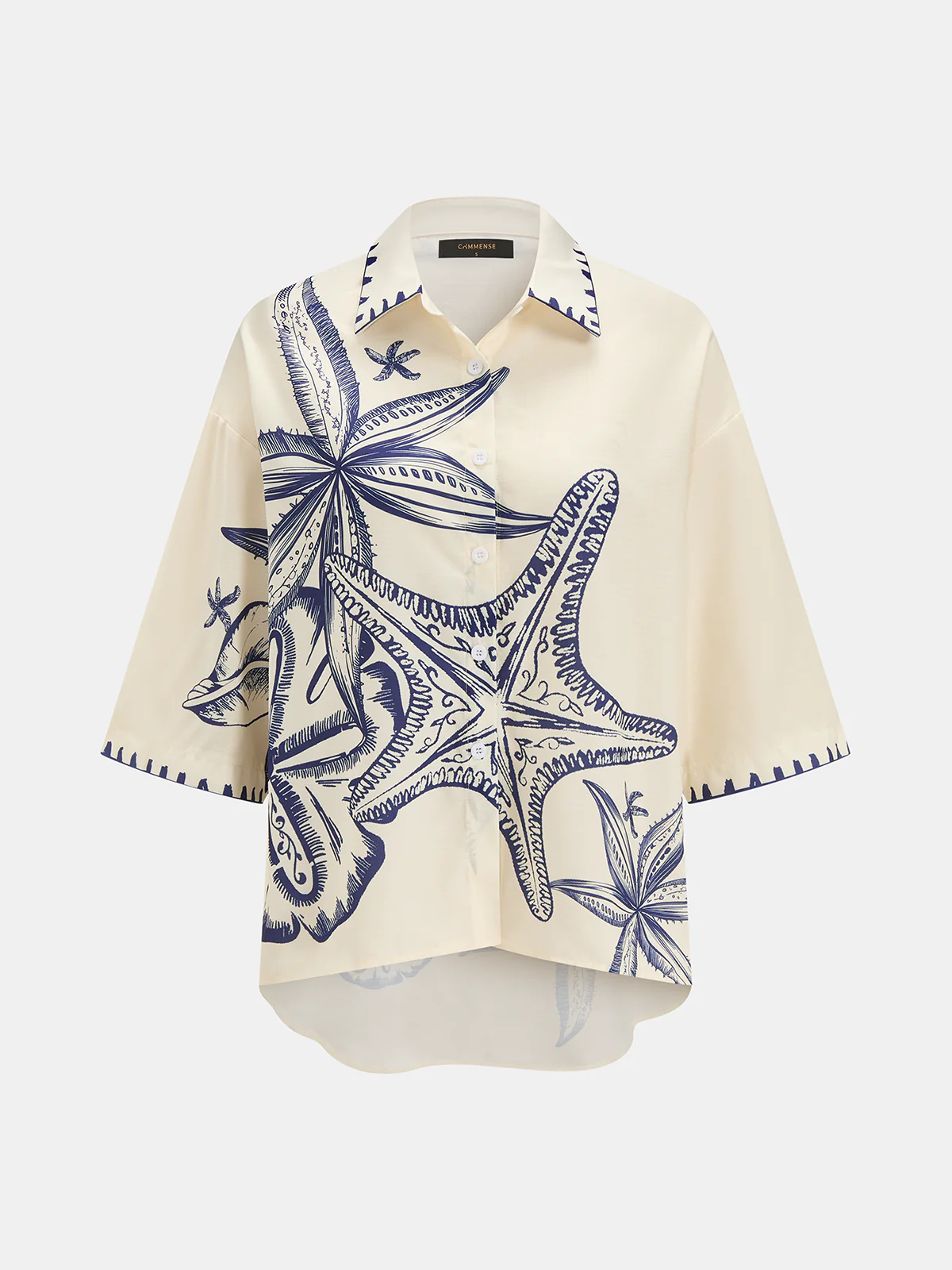 Seashell Print Shirt & Shorts Set - Image 3