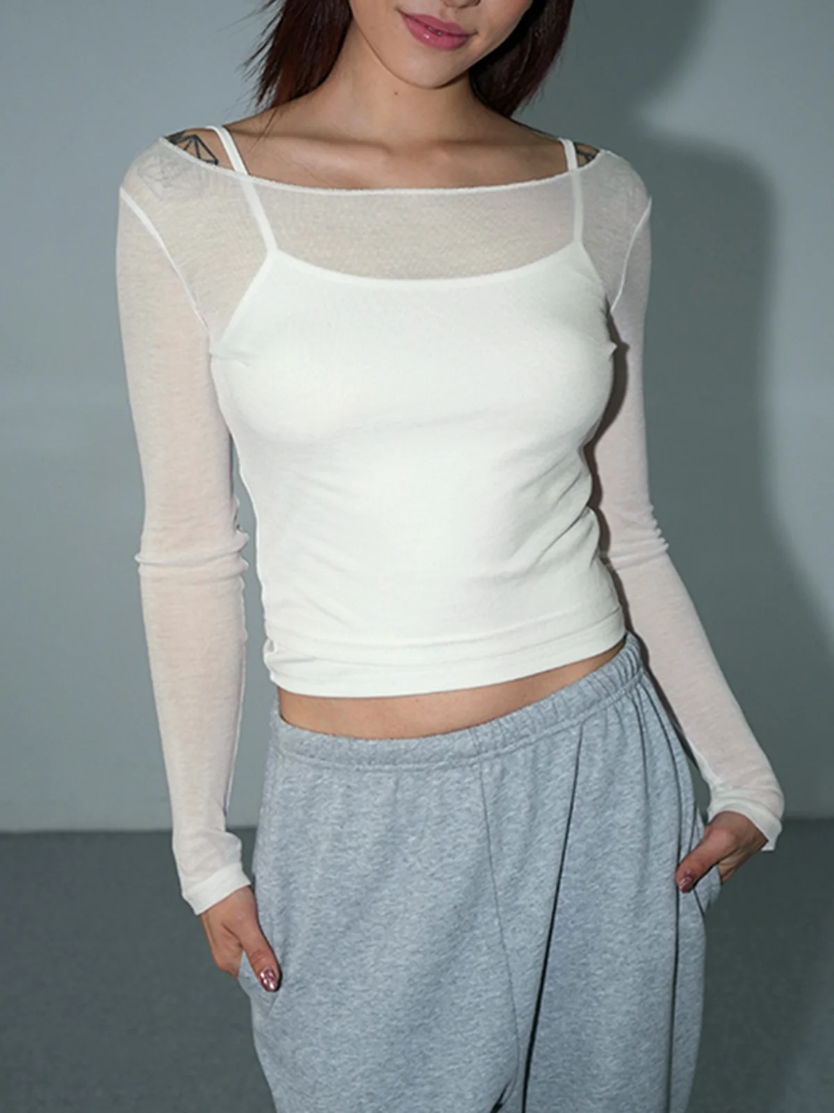 See Through Cover Up Shirt - Image 2
