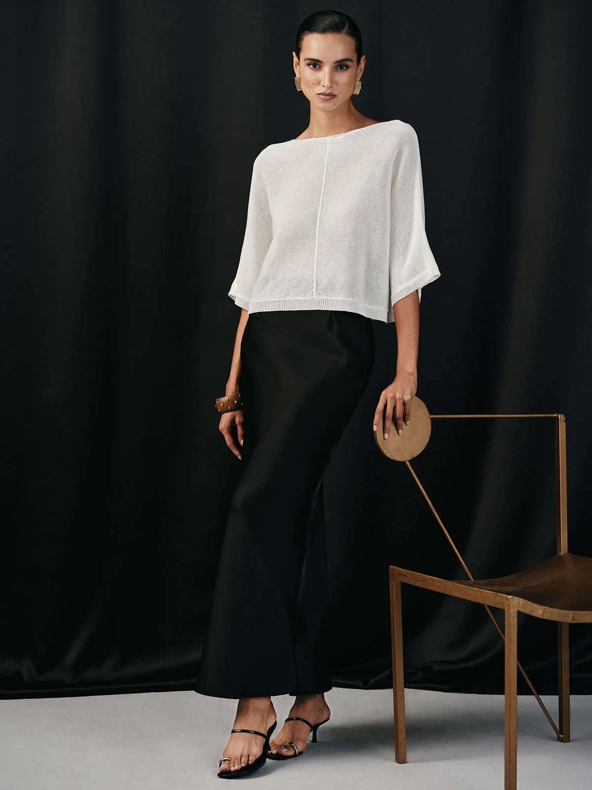Semi-Sheer Batwing Sweater - Image 3