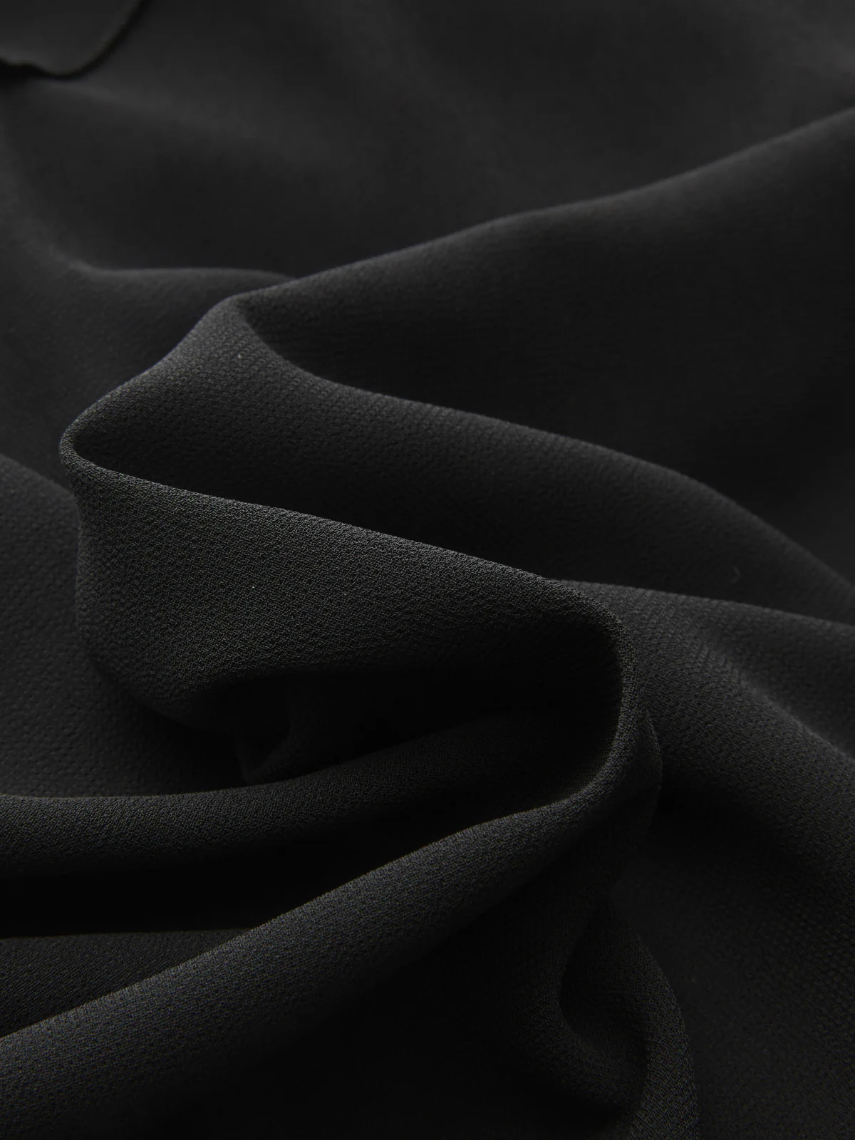 Semi-Sheer Belted Chiffon Ruffled Blouse - Image 3