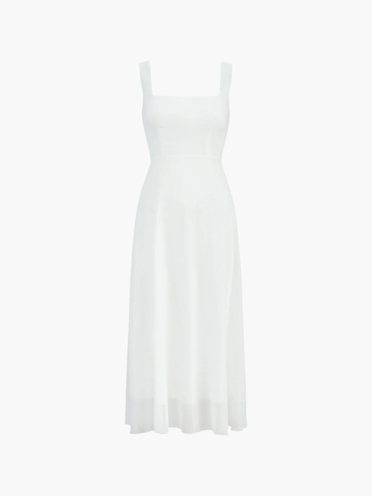Semi-Sheer Cami Long Dress - Image 2