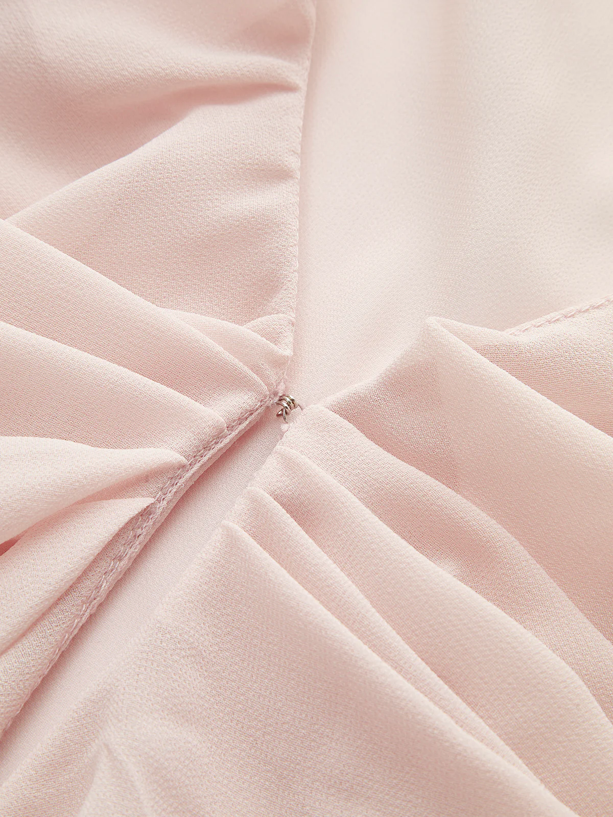 Semi-Sheer Chiffon Ruffled Blouse - Image 3