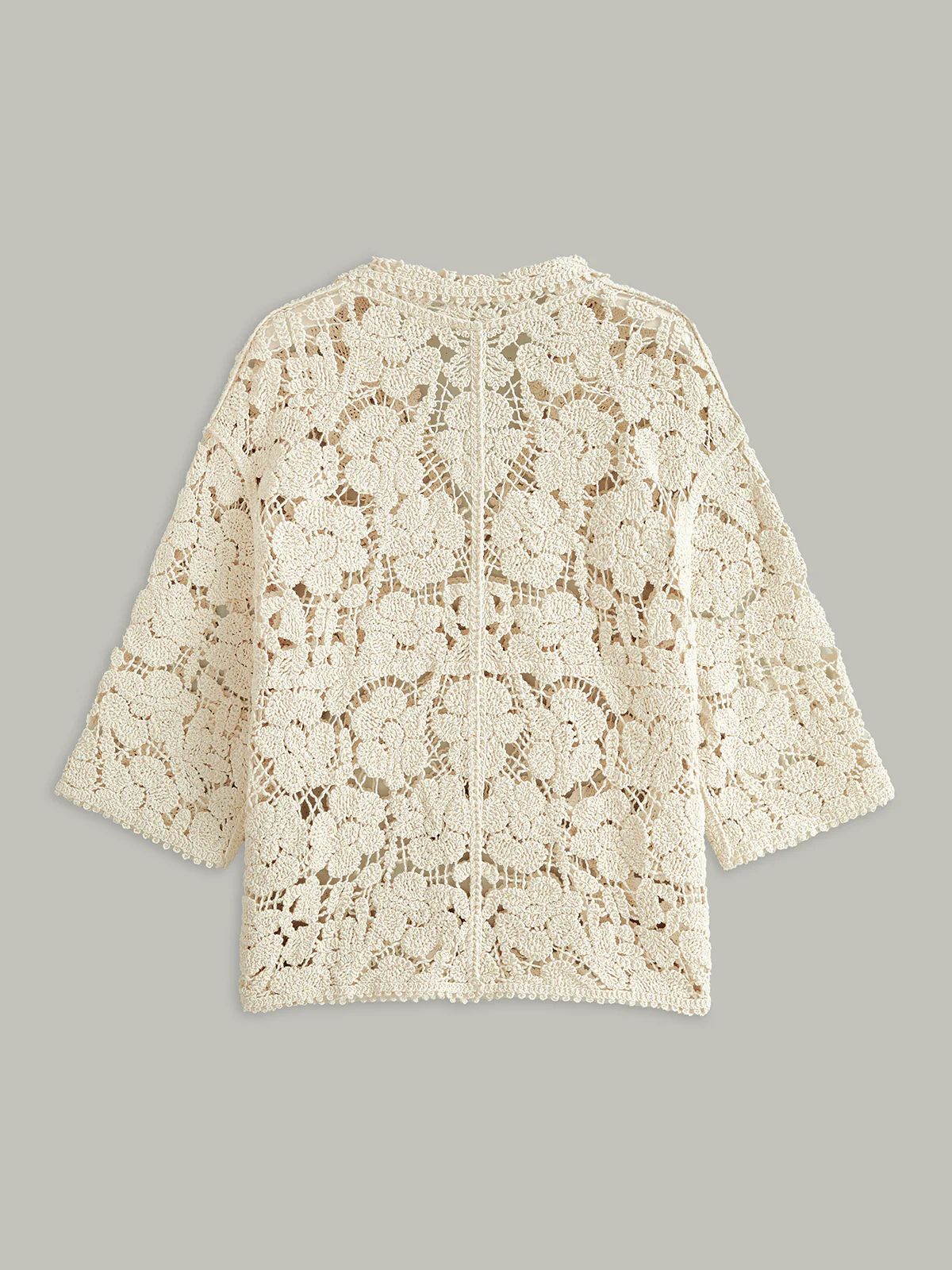 Semi-Sheer Floral Lace Top - Image 3