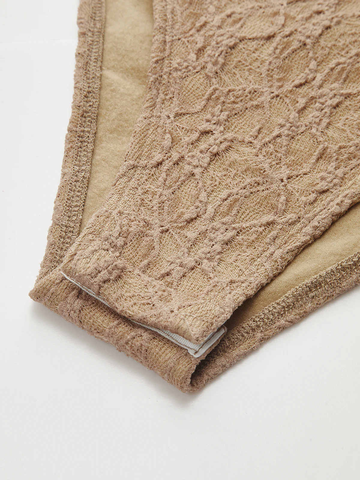 Semi-Sheer Lace Twist-Front Long-Sleeve Bodysuit - Image 4