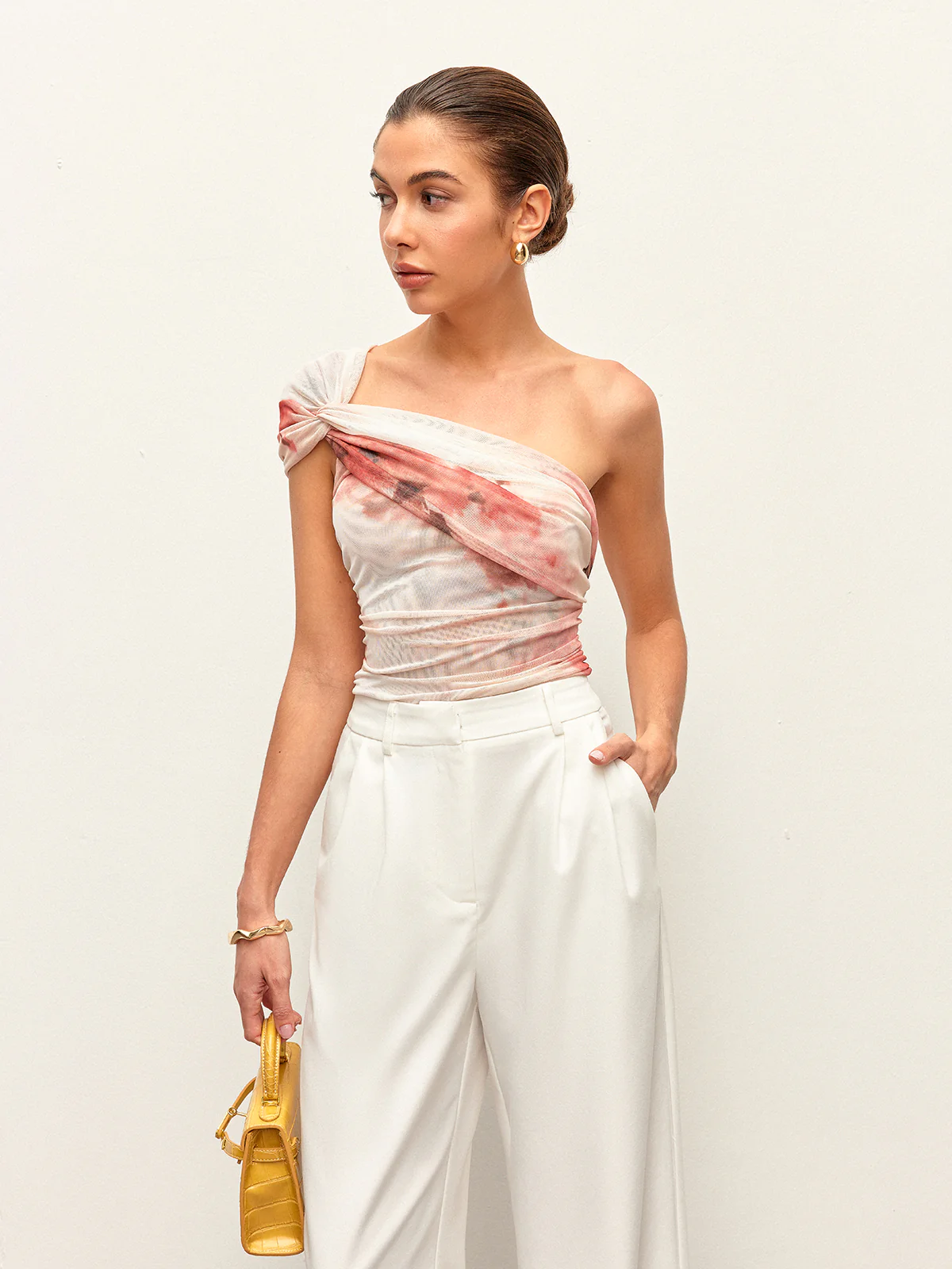 Tie-Dye One-Shoulder Top - Image 11
