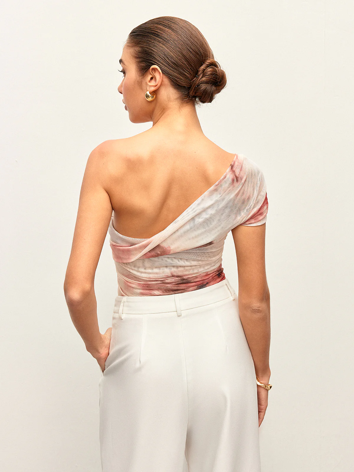 Tie-Dye One-Shoulder Top - Image 12