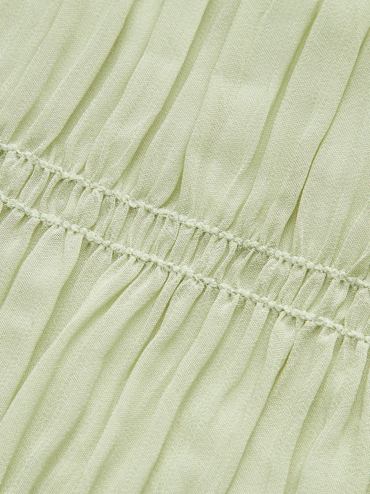 Semi-Sheer Strappy Pleated Dress - Image 8