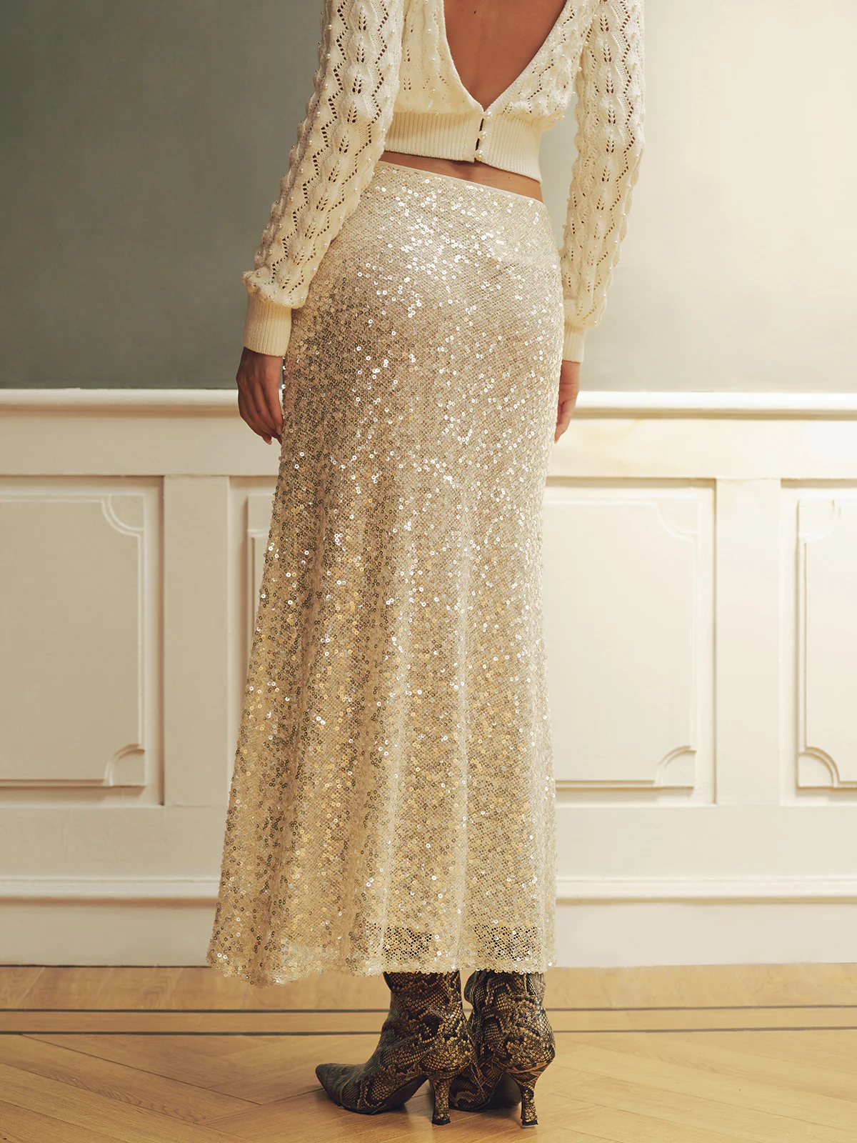 Sequin Mermaid Maxi Skirt - Image 6