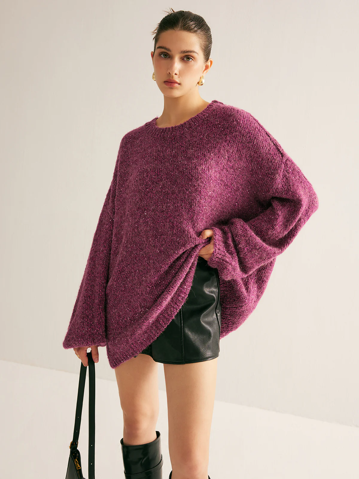 Sequins Loose Sweater - Image 4
