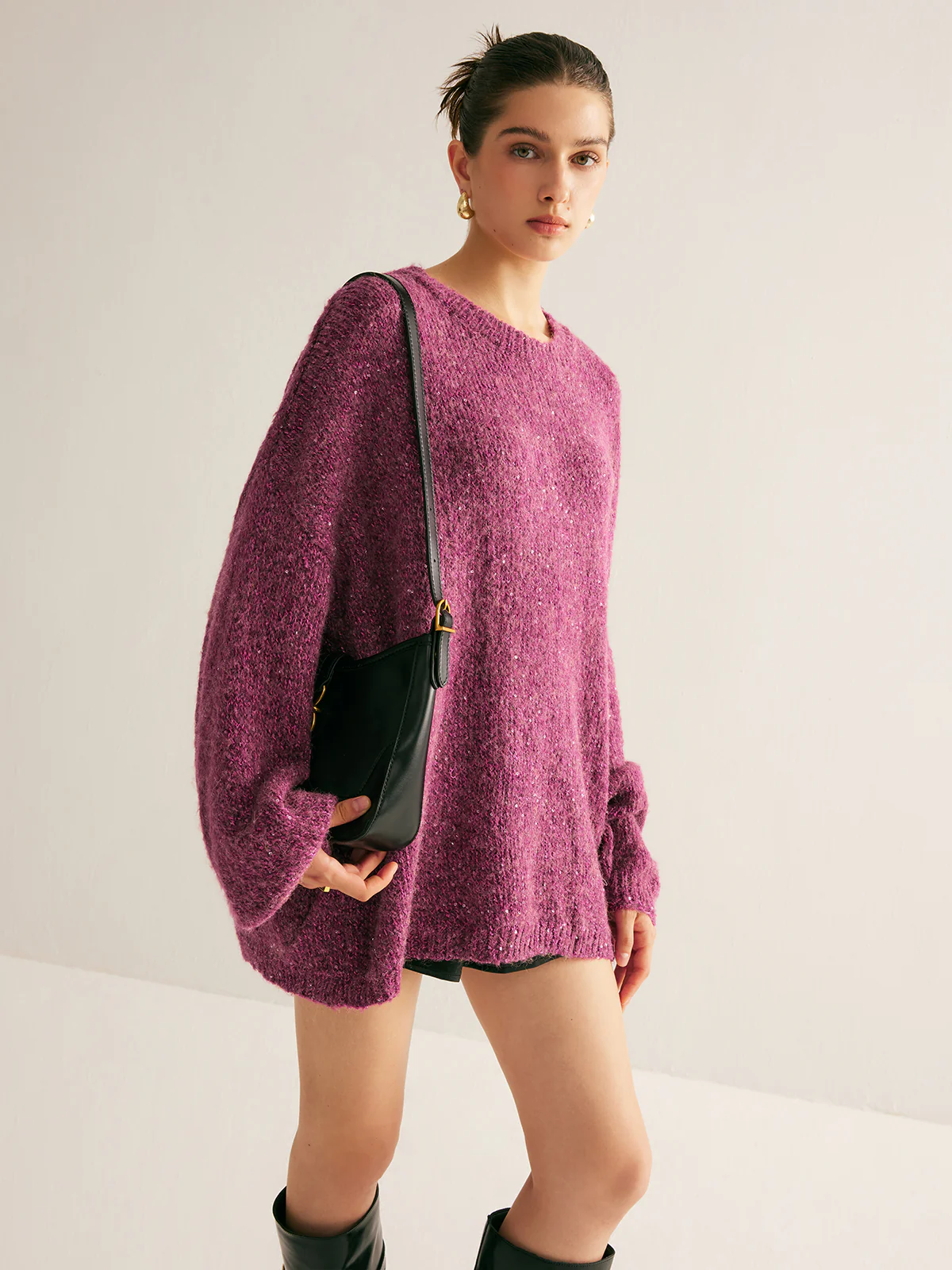 Sequins Loose Sweater - Image 5