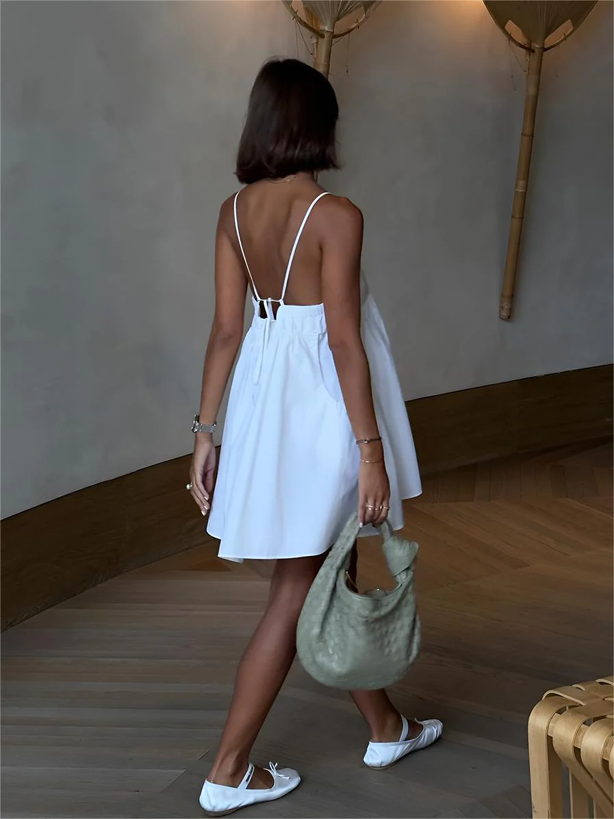 Serendipity Drawstring Pockets Cami Short Dress - Image 3
