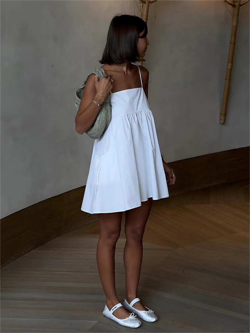 Serendipity Drawstring Pockets Cami Short Dress - Image 4