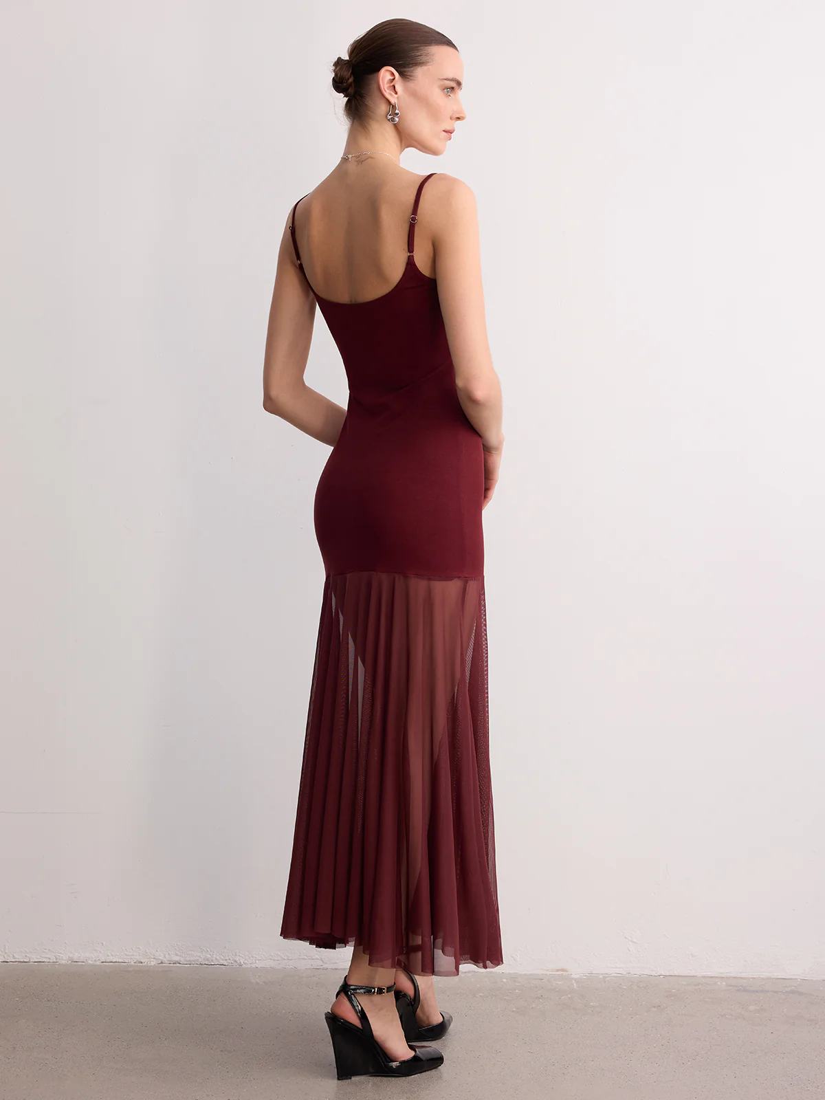 Sheer Hem Cami Maxi Dress - Image 6