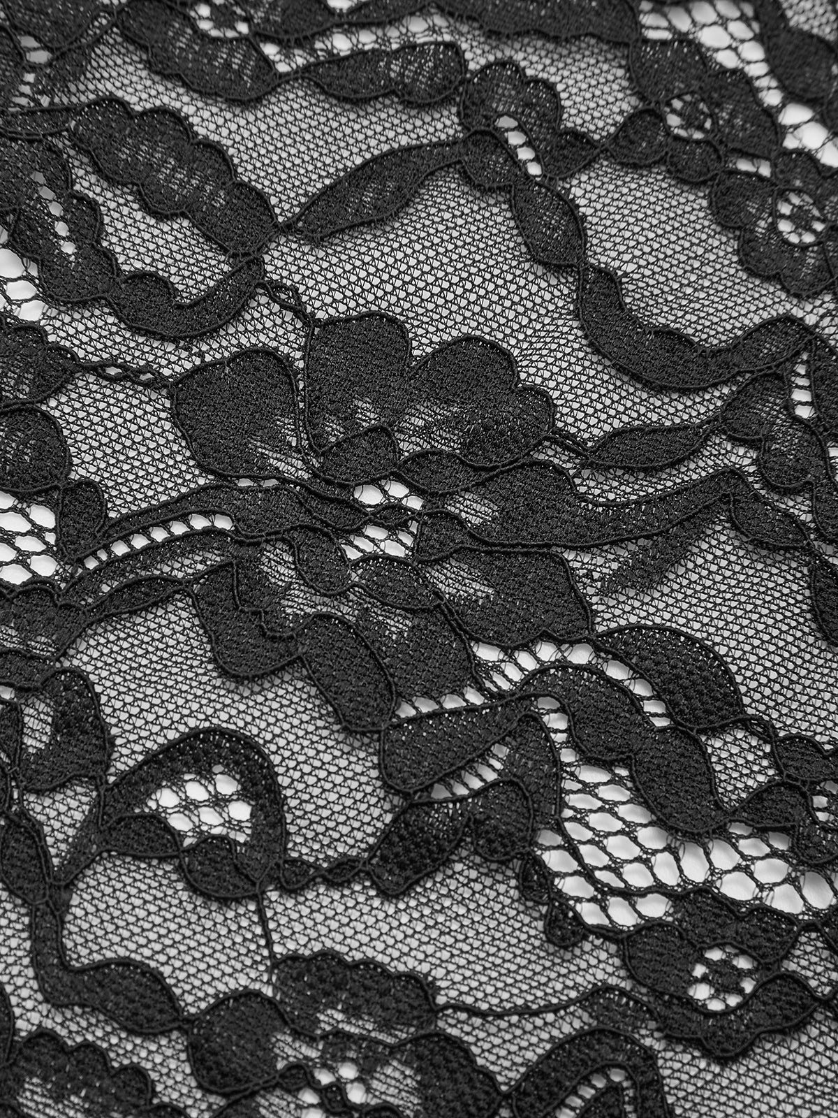 Sheer Lace Keyhole Cut-Out Dress With Ruched Design - Image 4