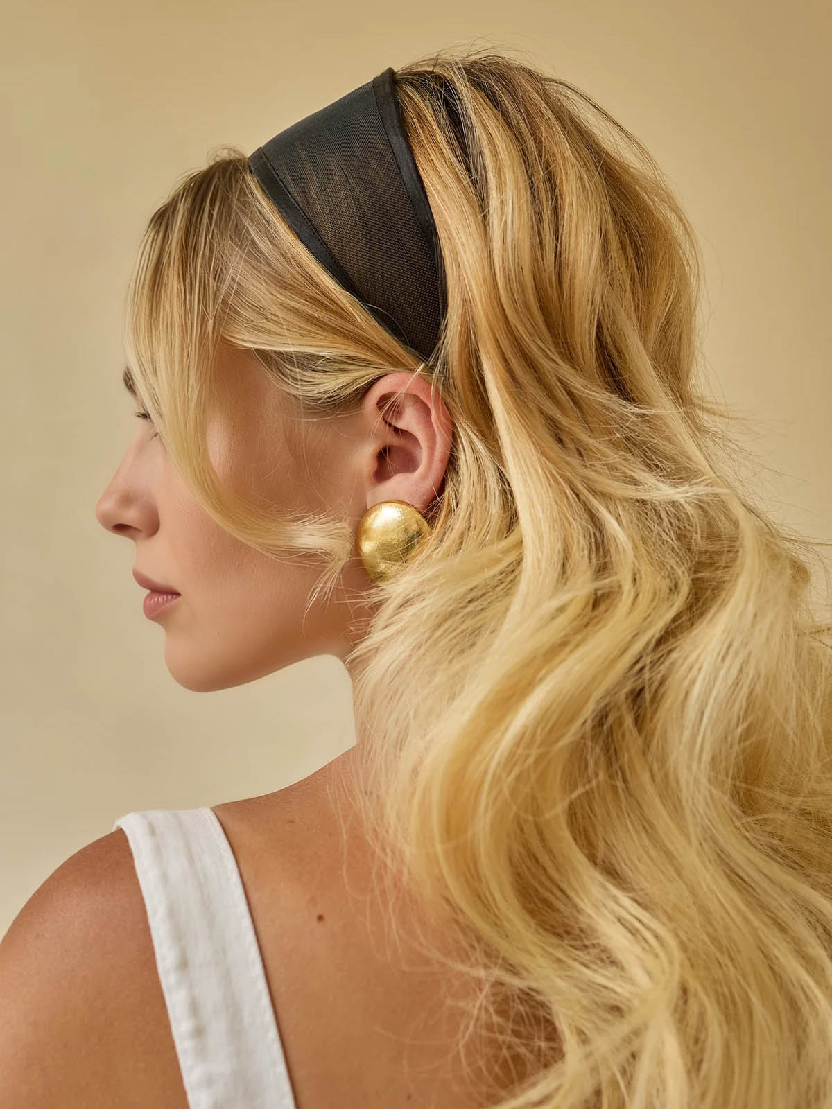 Sheer Mesh Wide Headband - Image 3