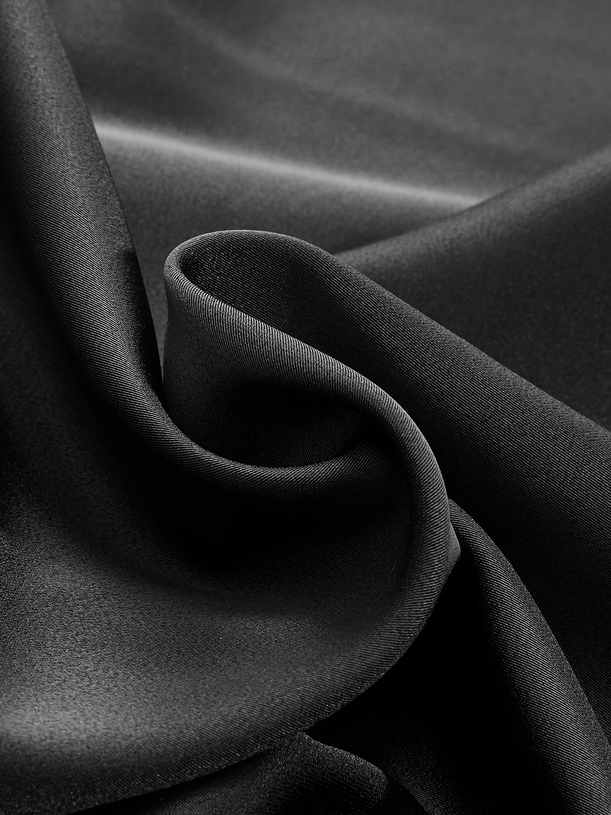 Sheer Panel Satin Mermaid Skirt - Image 3