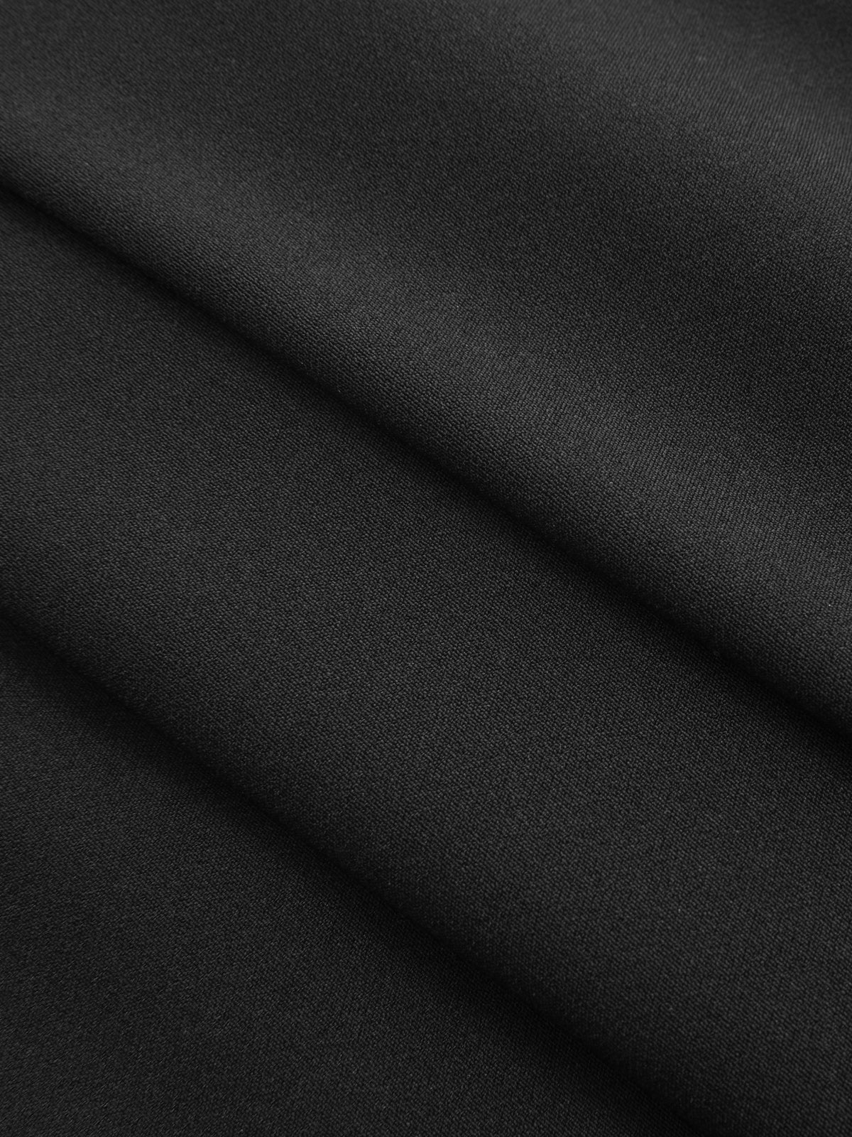 Sheer Sleeve Stand Collar Split Maxi Dress - Image 3