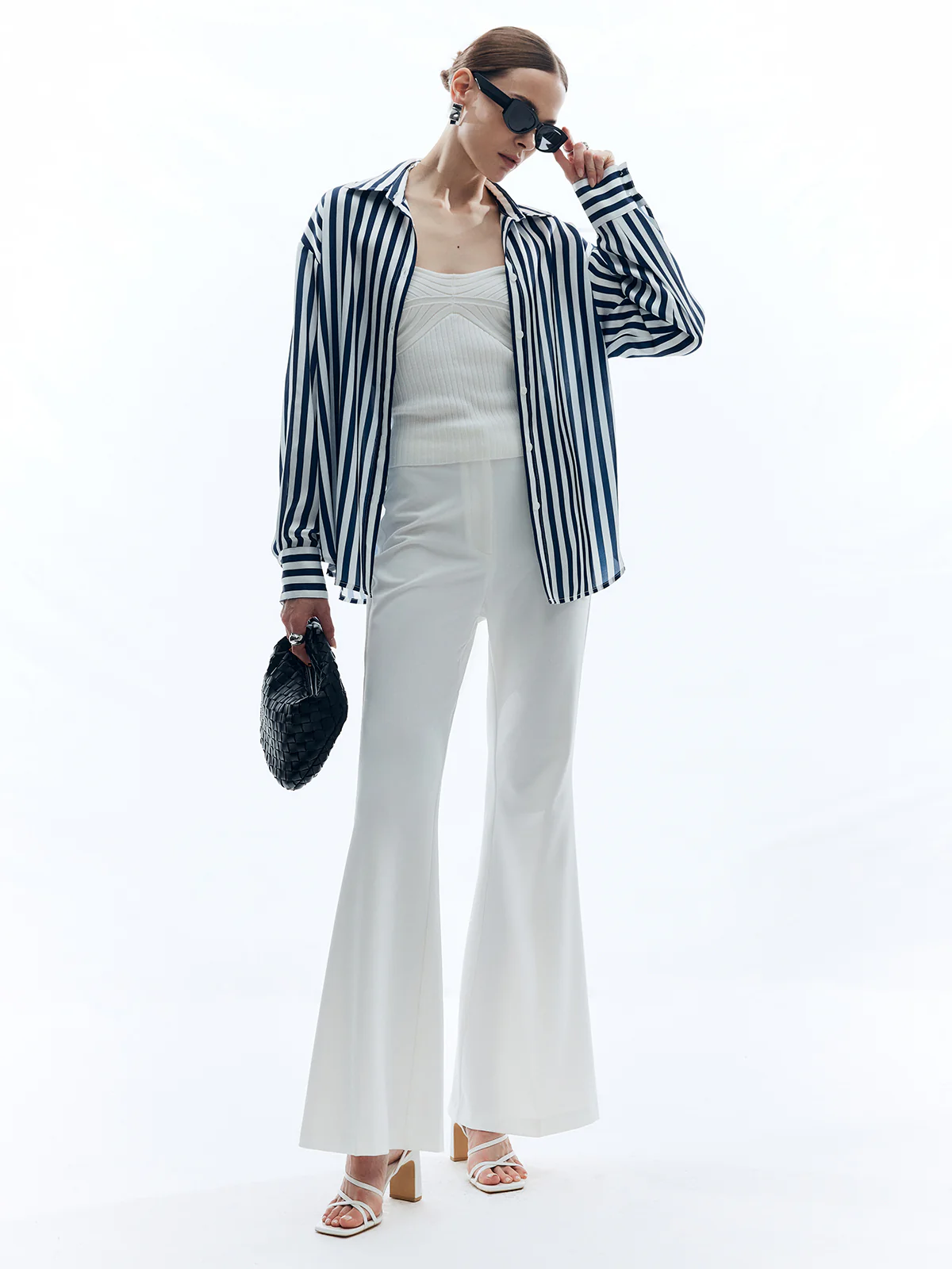 Shift Stripe Turndown Collar Shirt - Image 5