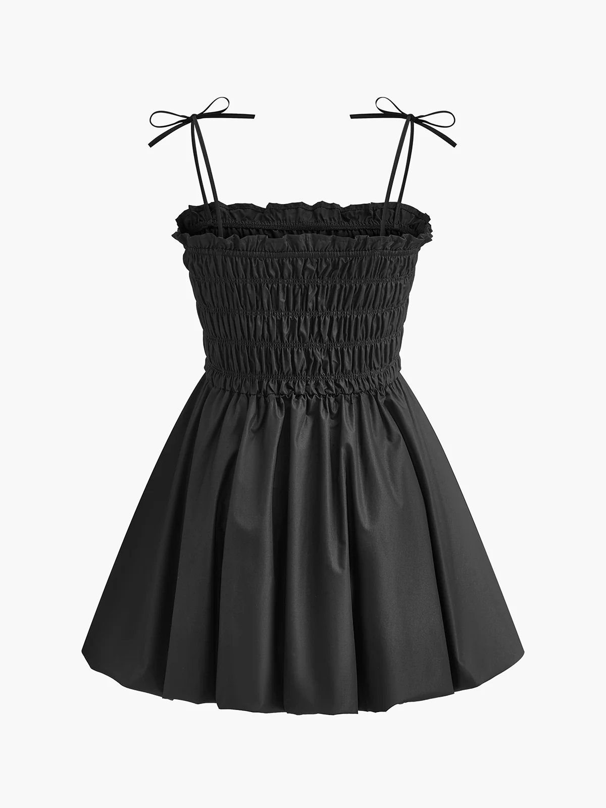 Shirred Tie-Strap Dress - Image 2