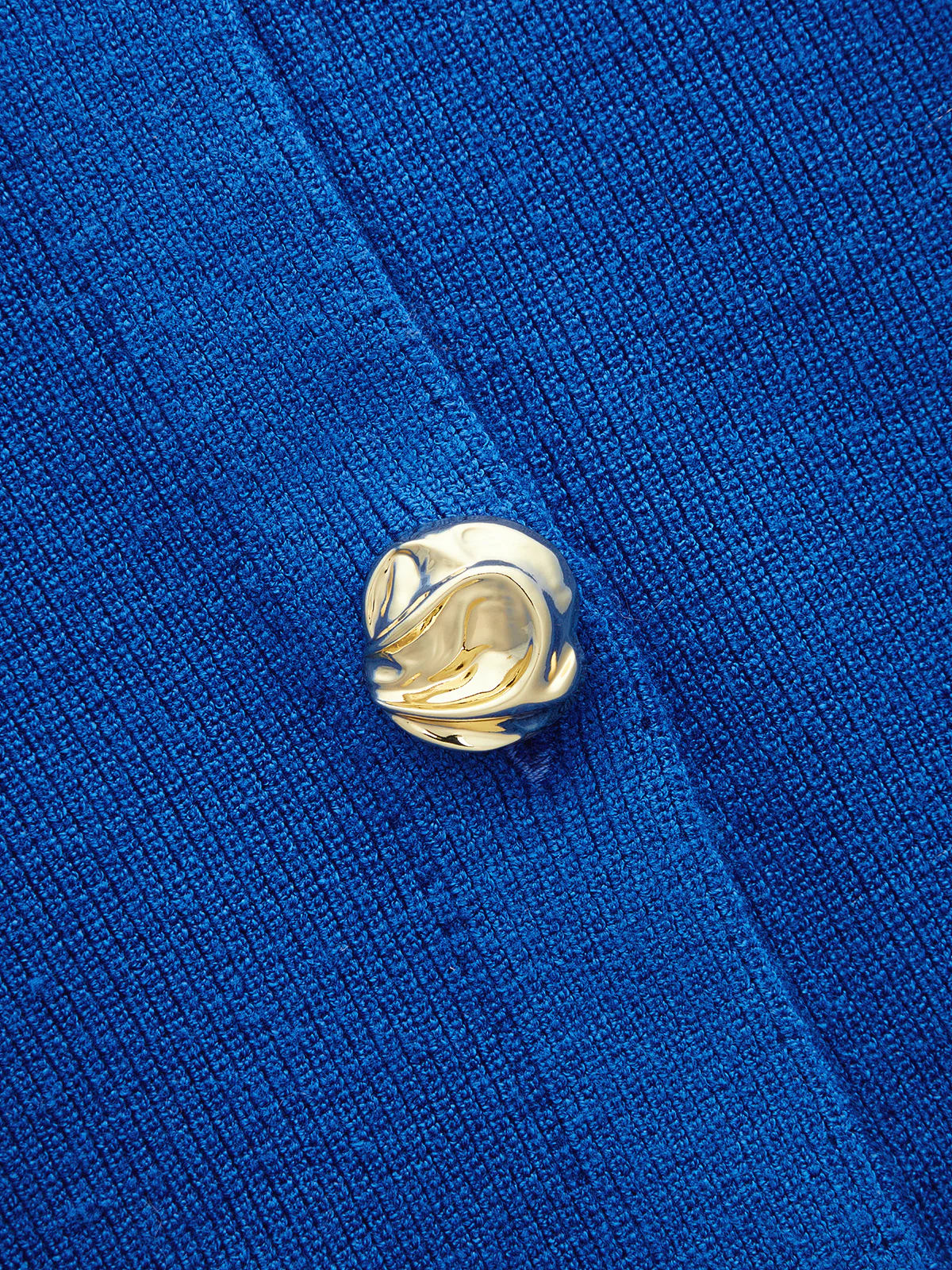 Short Sleeve Button-Front Knit Top - Image 4
