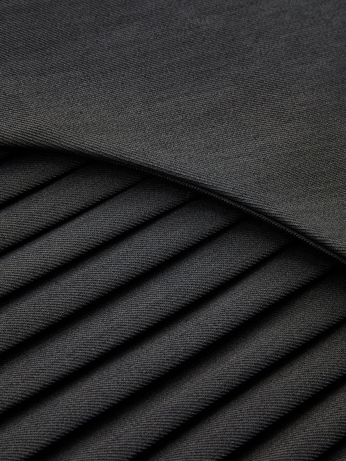 Side Pleated Buckle Belted Skirt - Image 4