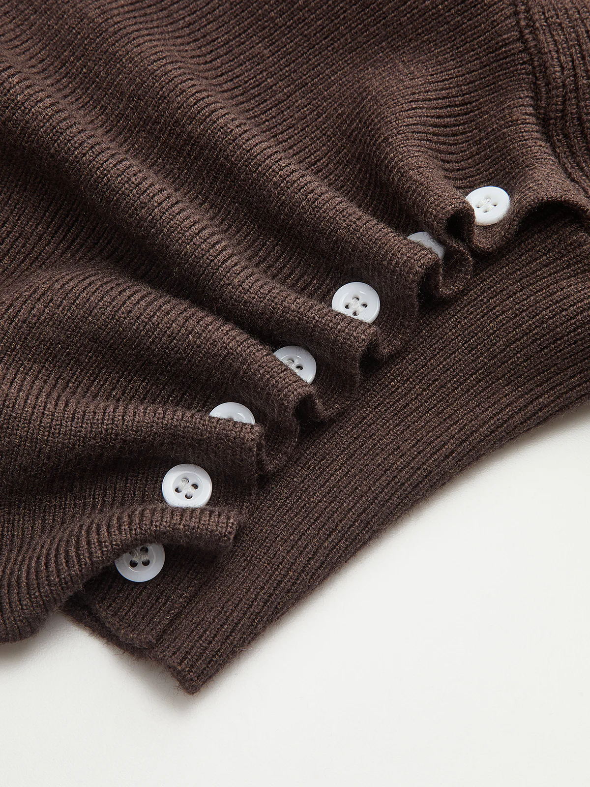 Side Pleats Turtleneck Cinched-Waist Knit Sweater - Image 4