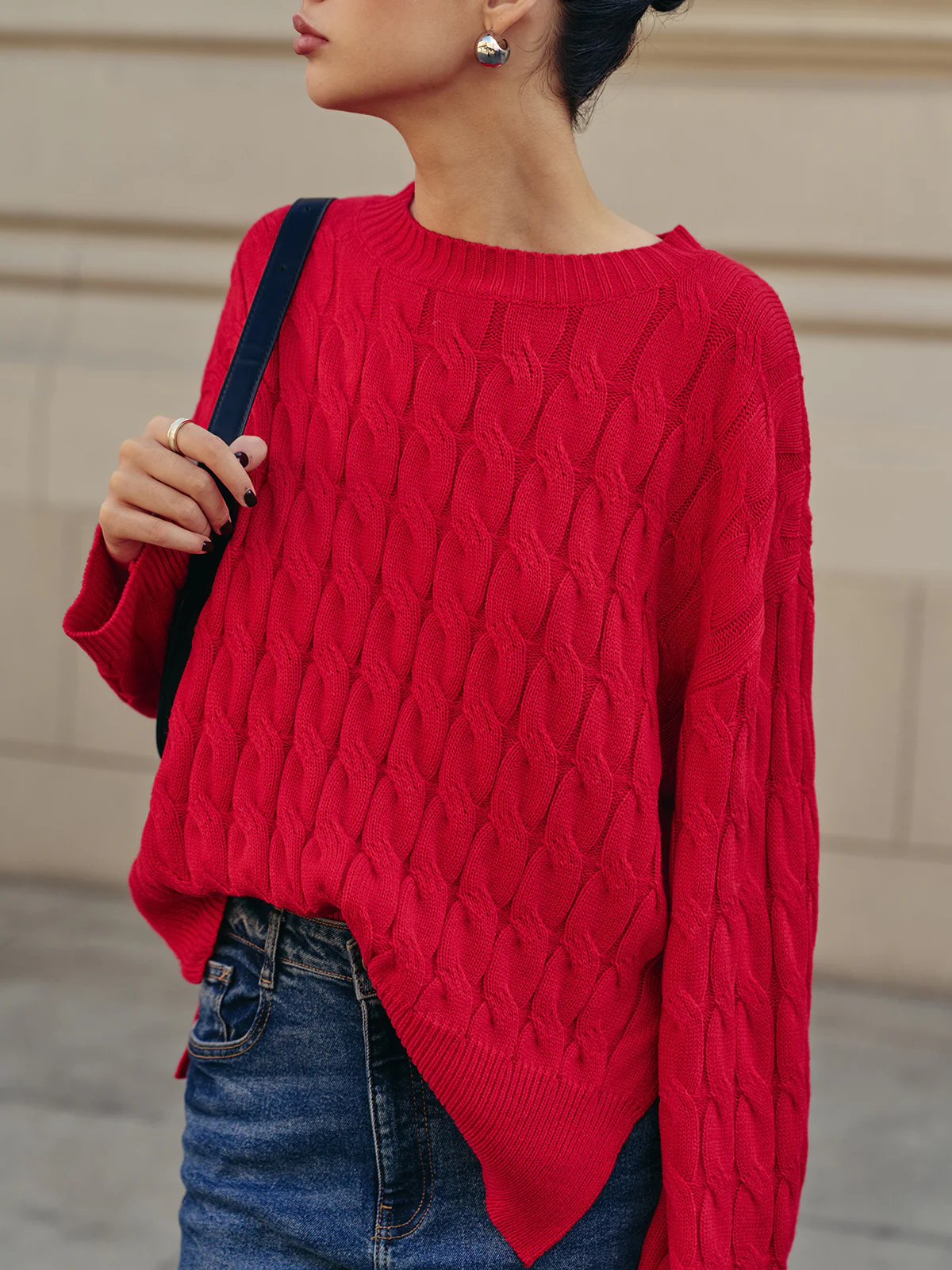 Side Split Twist Sweater - Image 3