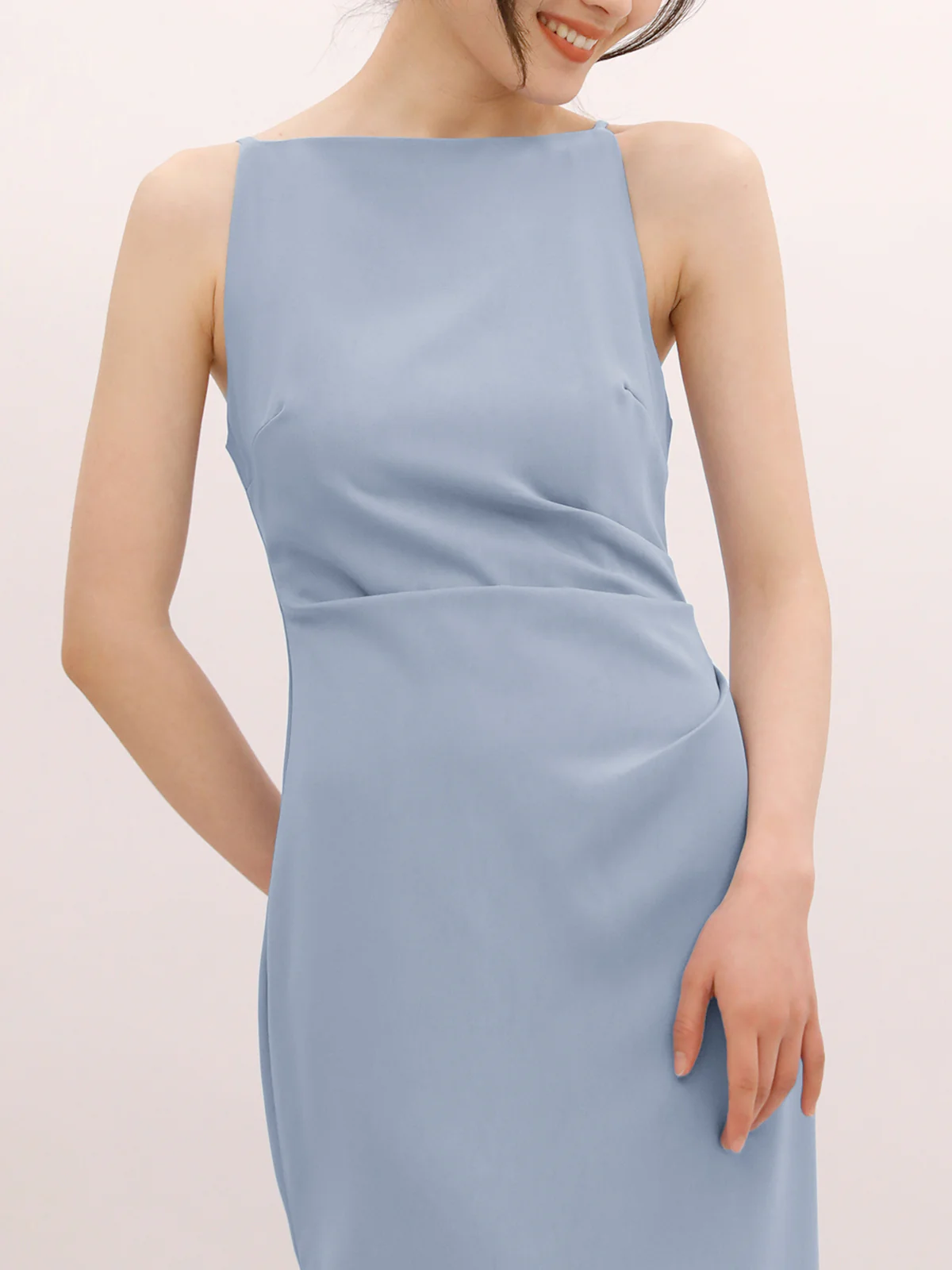 Silent Sea Boat Neck Midi Dress - Image 4