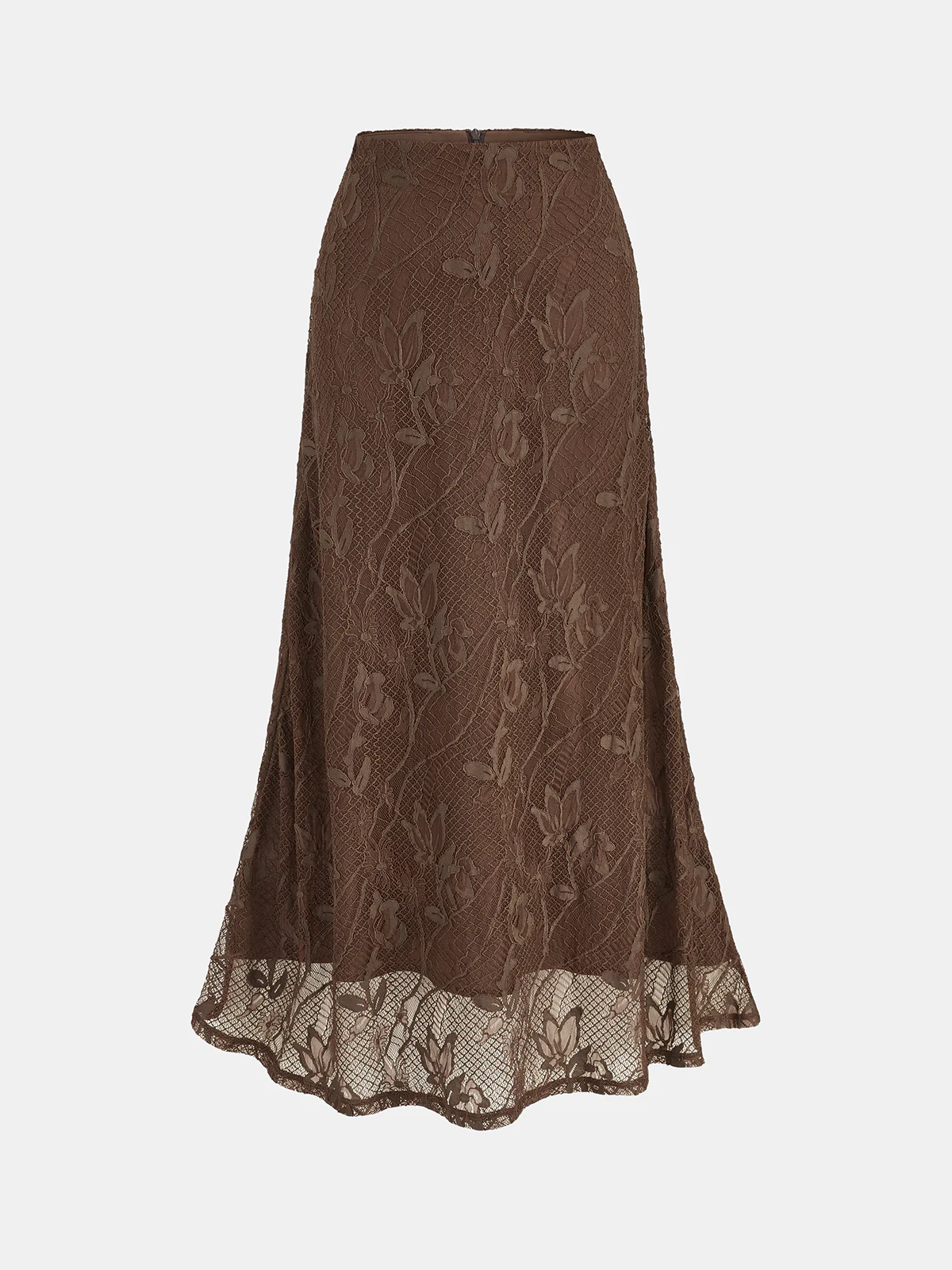 Sleeveless Asymmetric Top & Lace Mermaid Skirt Set - Image 4