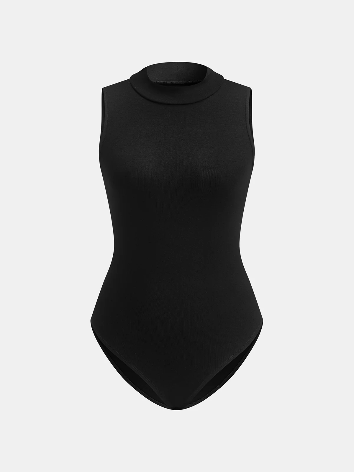 Sleeveless Bodysuit and Faux Leather Skirt Set - Image 3