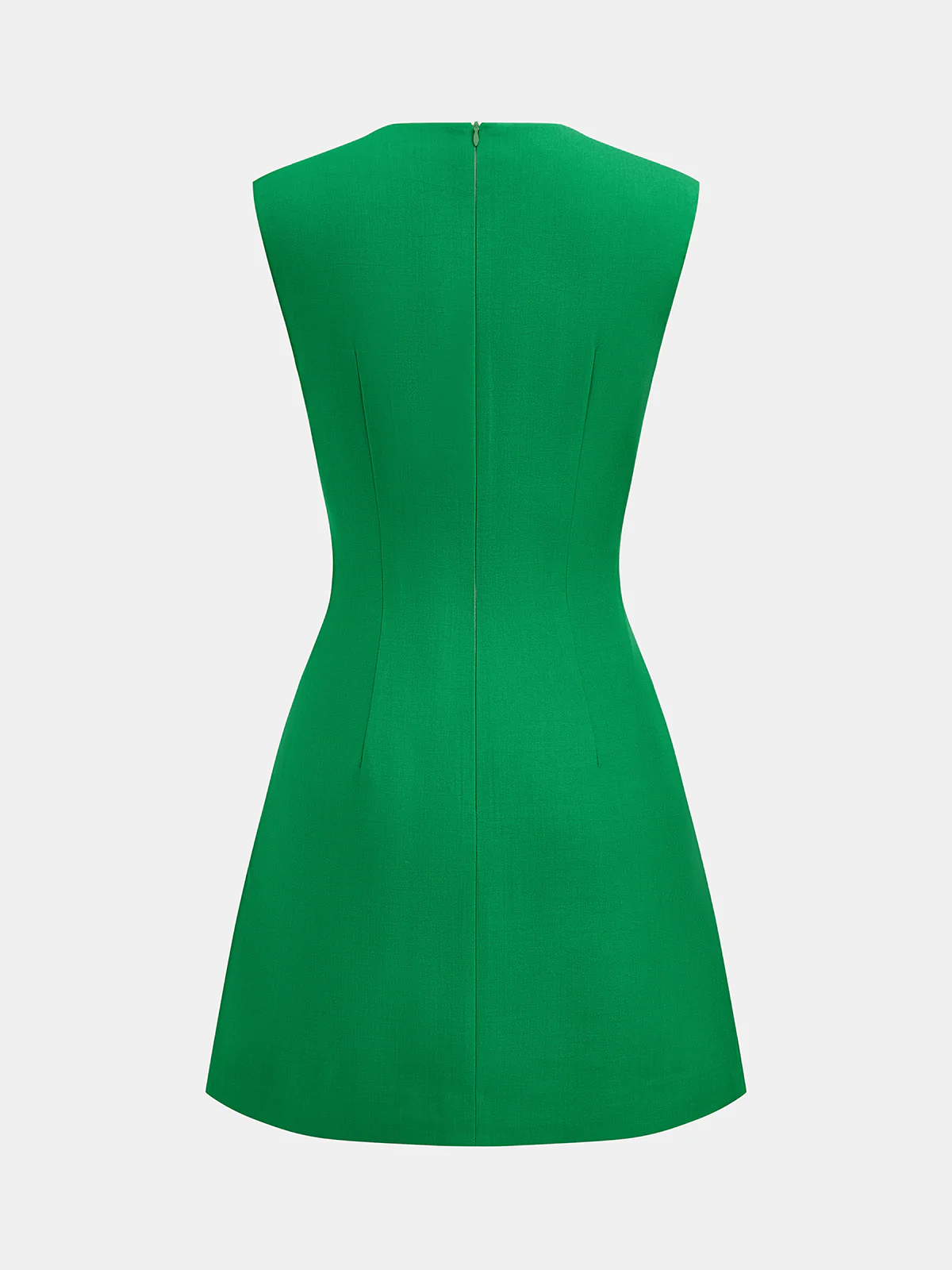 Sleeveless Buckle Waist Mini Dress - Image 2
