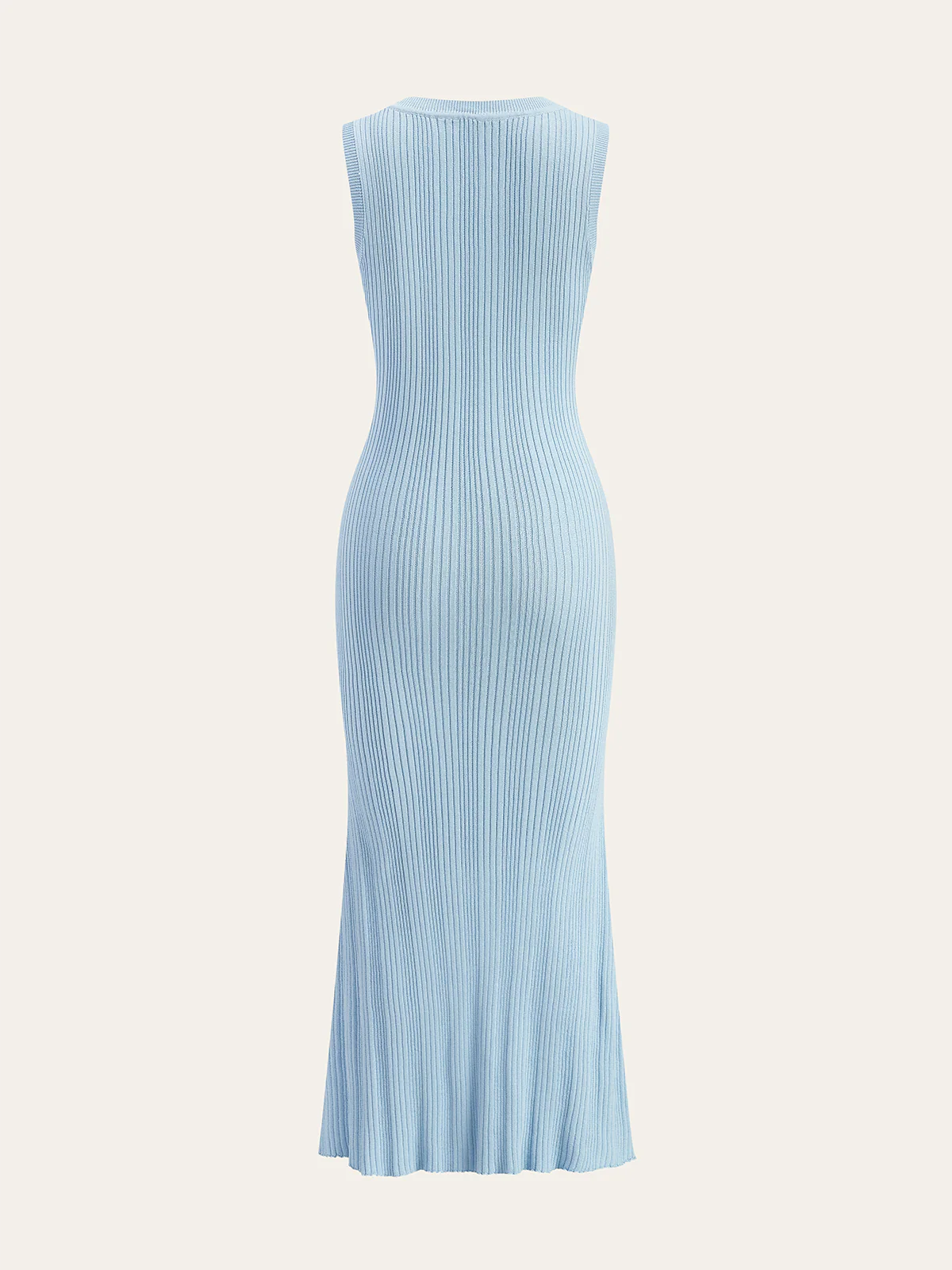 Sleeveless Button-Front Knitted Maxi Dress - Image 4
